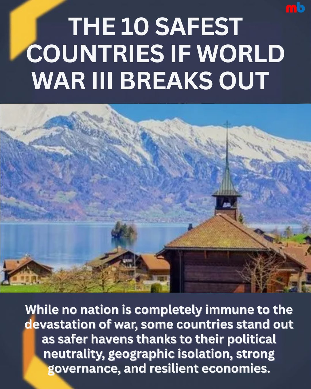The 10 Safest Countries If... - Media Bandhu International | Facebook