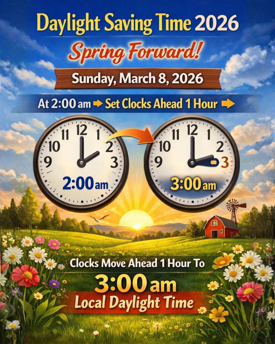 🌼🕰️ Spring Forward Reminder –... - Happy thanksgiving quotes | Facebook