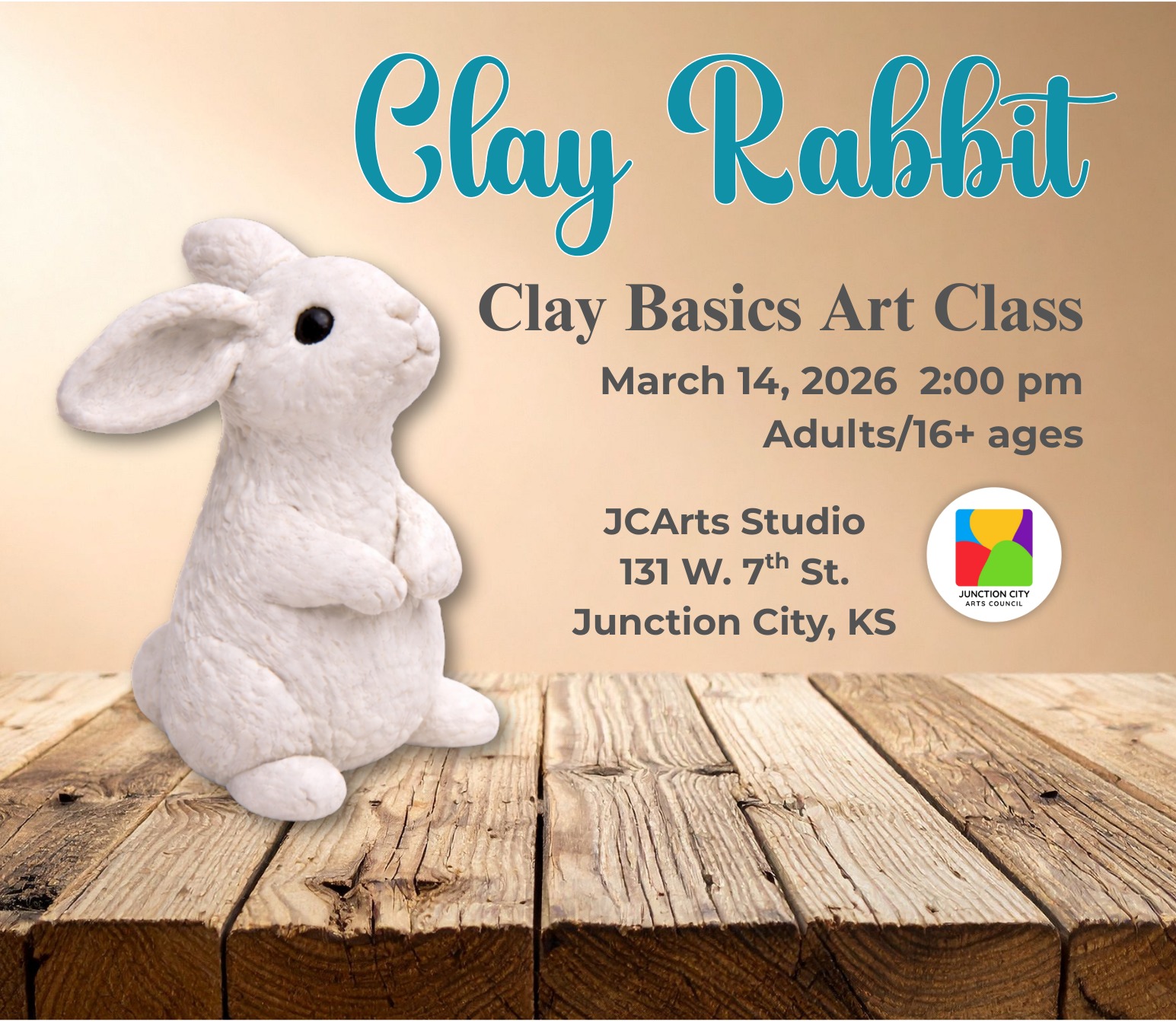 Clay Basics Art Class: Clay Rabbit - Adults