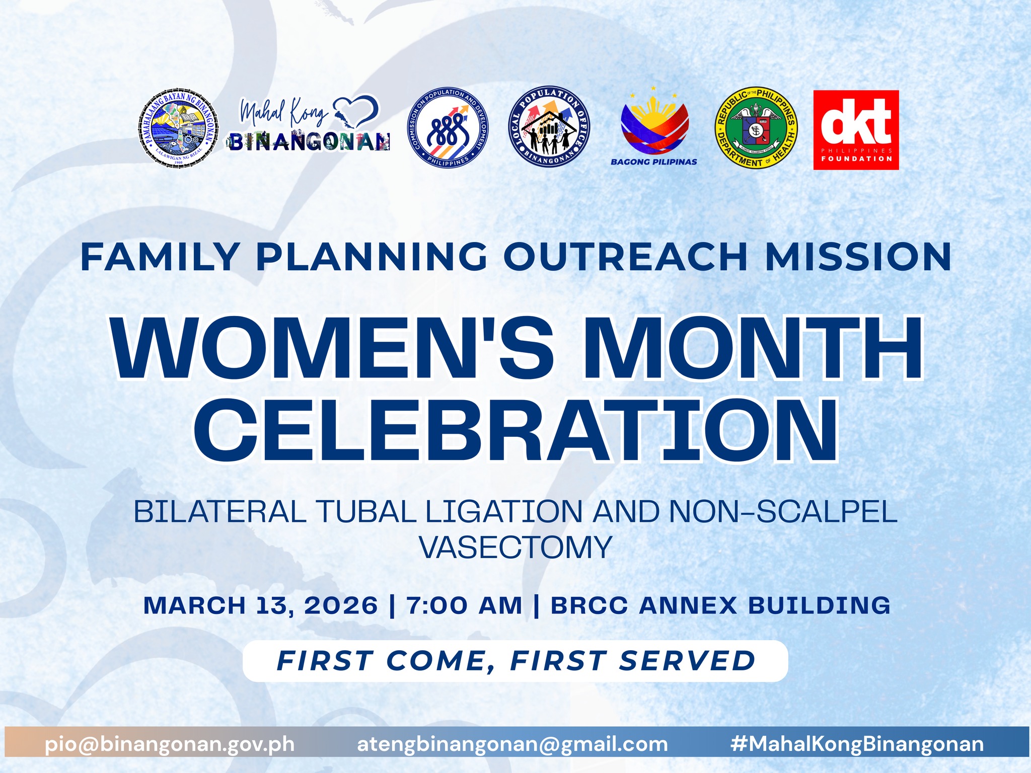Mahal - 📢 ANNOUNCEMENT | FAMILY PLANNING OUTREACH MISSIO👪 Bilang bahagi ...