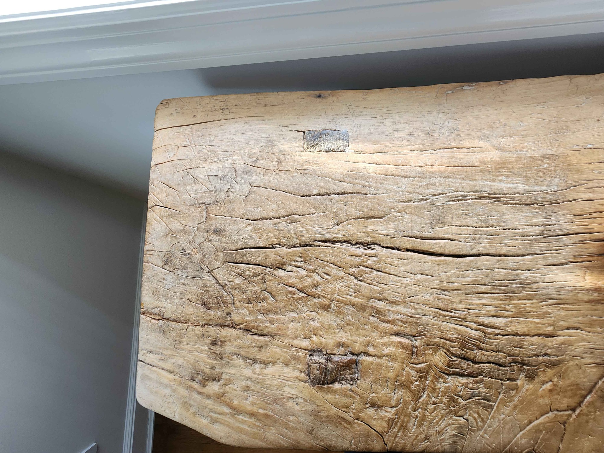 Custom Rustic Reclaimed Wood Console Table – Live Edge Entryway Feature ...