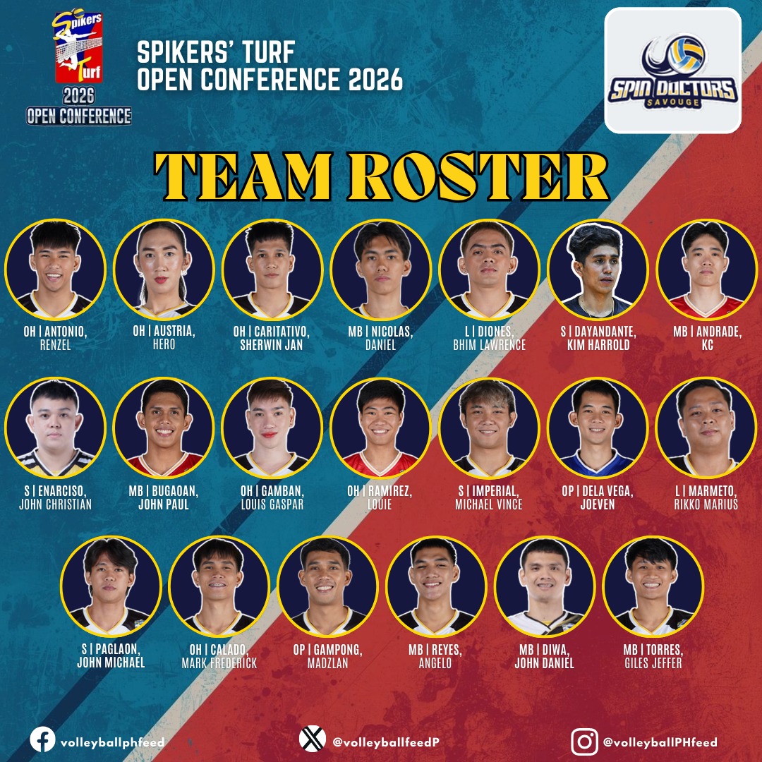 Volleyball - ‼‼ Spikers' Turf Open Conference 2026 | Team Roster ‼‼ ...