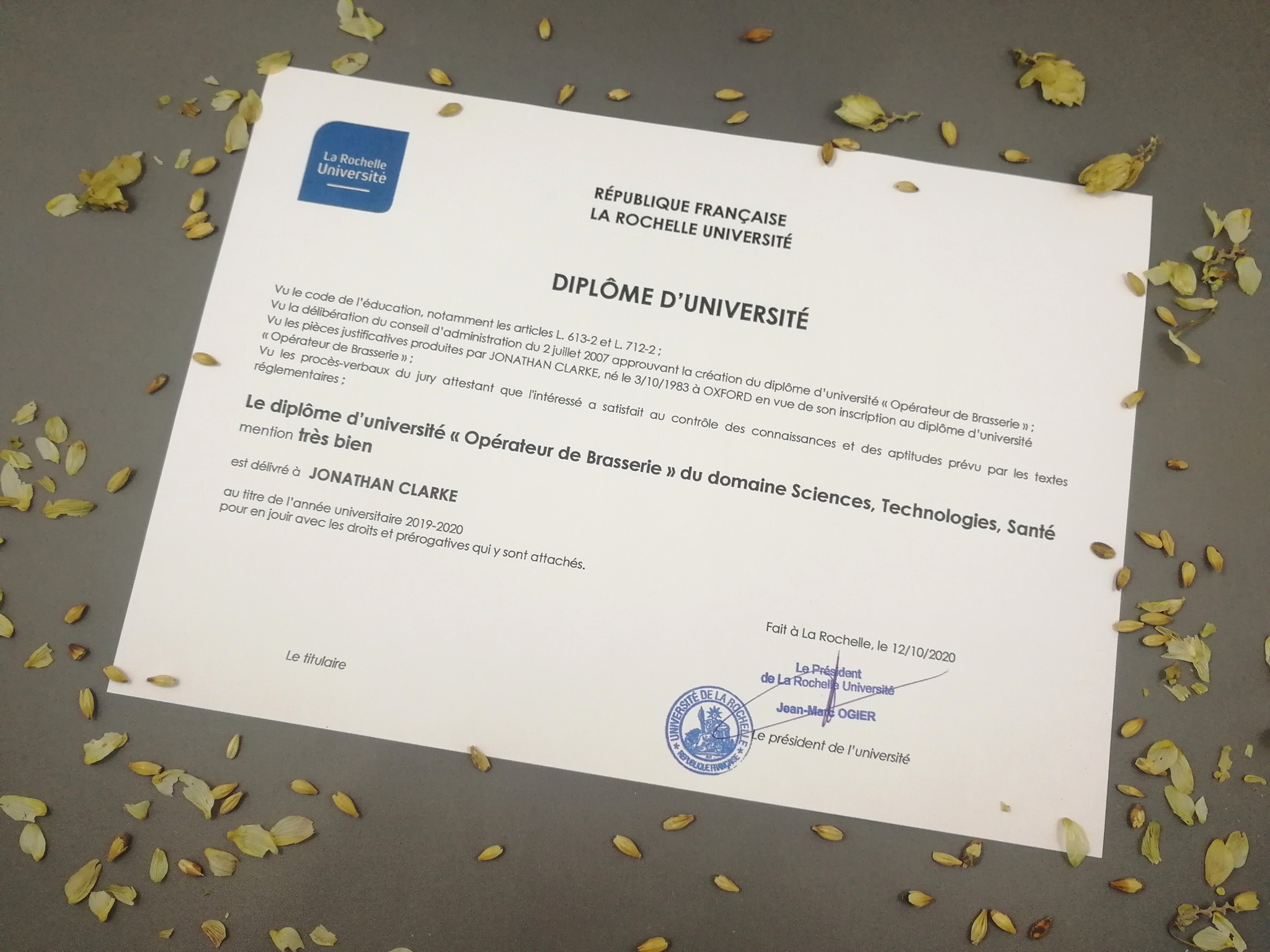 🇨🇵 Jonathan est un brasseur diplomé ! 🇬🇧 Jonathan is a qualified brewer ...