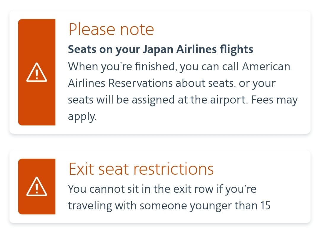 How to view Japan Airlines flight details and choose seat