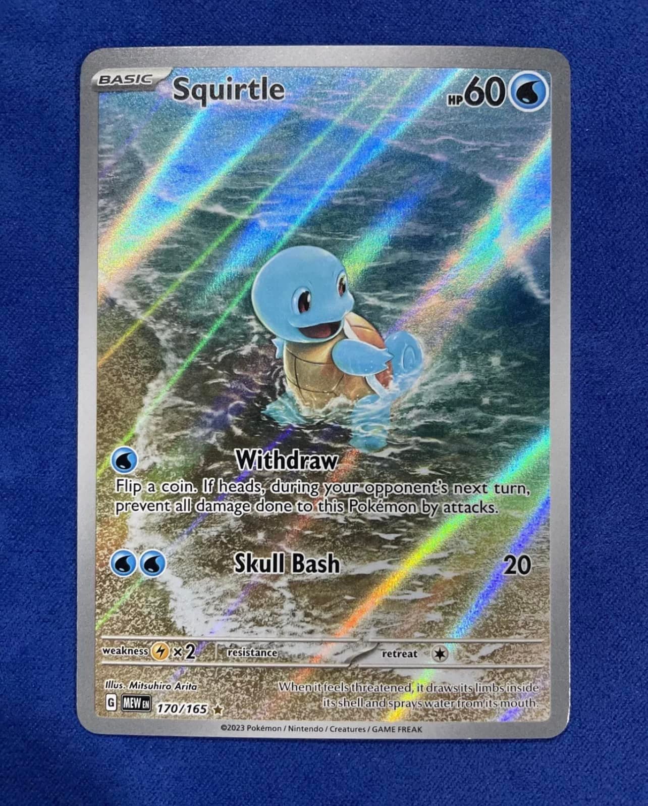 squirtle pokemon card full art TCG Commemorate your favorite tabletop game with this Squirtle 2023 Pokemon Scarlet Squirtle [Foil] #7 Prices |