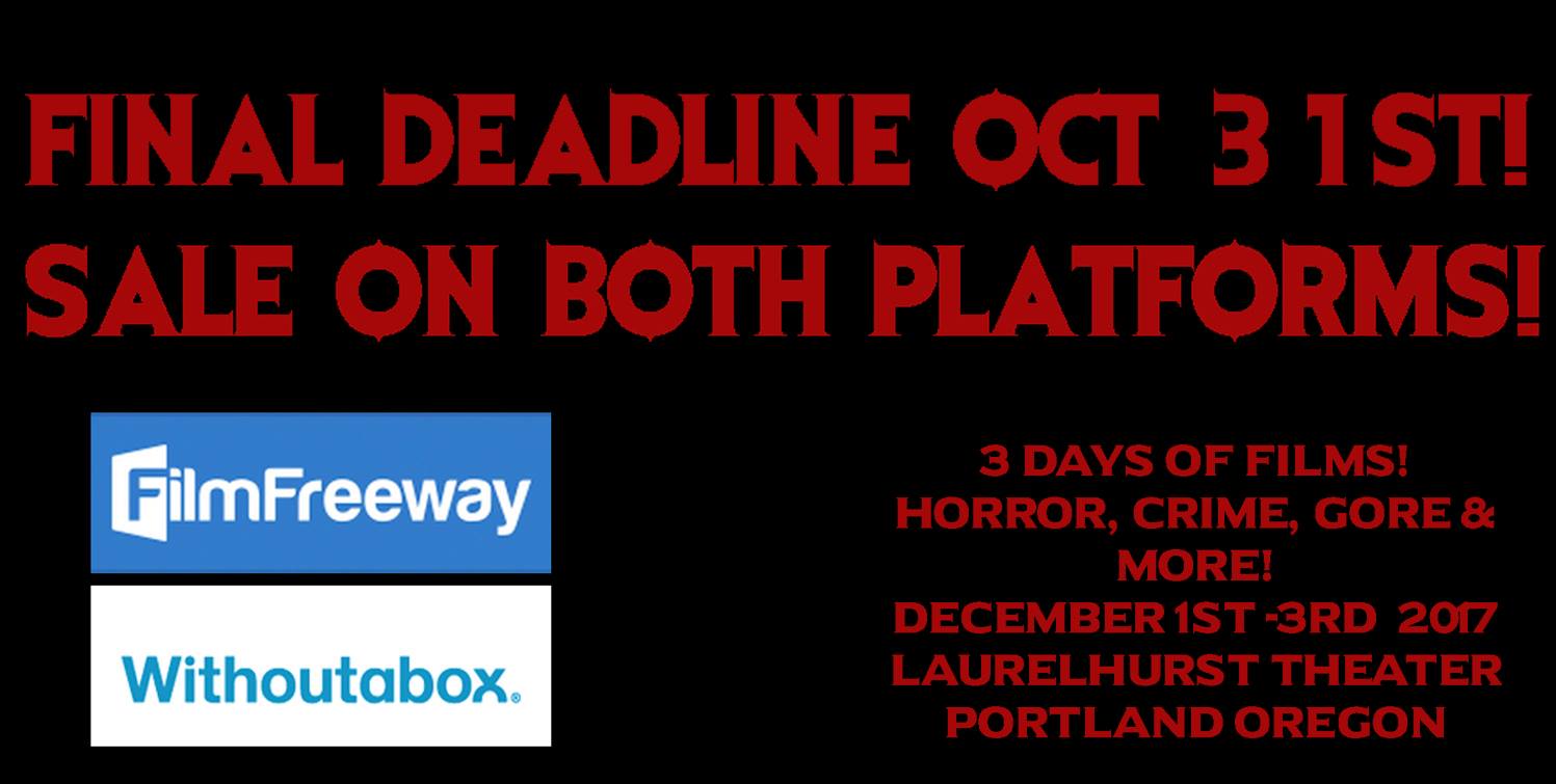 PDXtreme - Portland Underground Film Fest - There's still time to ...