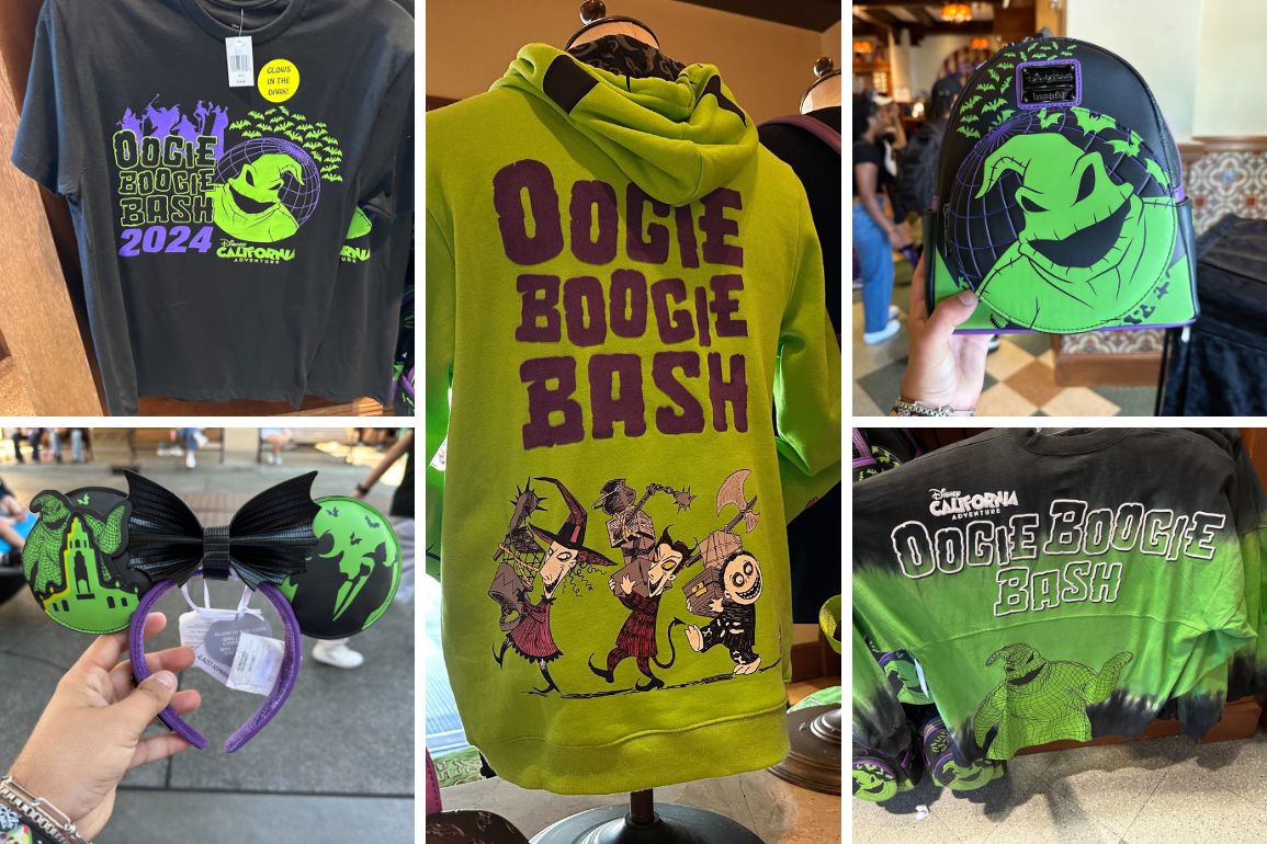 Here's a look at this year's Oogie Boogie Bash exclusive merch