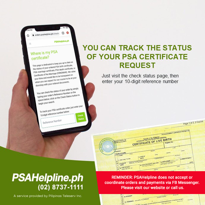 Citizen - Track Your PSA Birth Certificate Order with Ease! Need a PSA ...