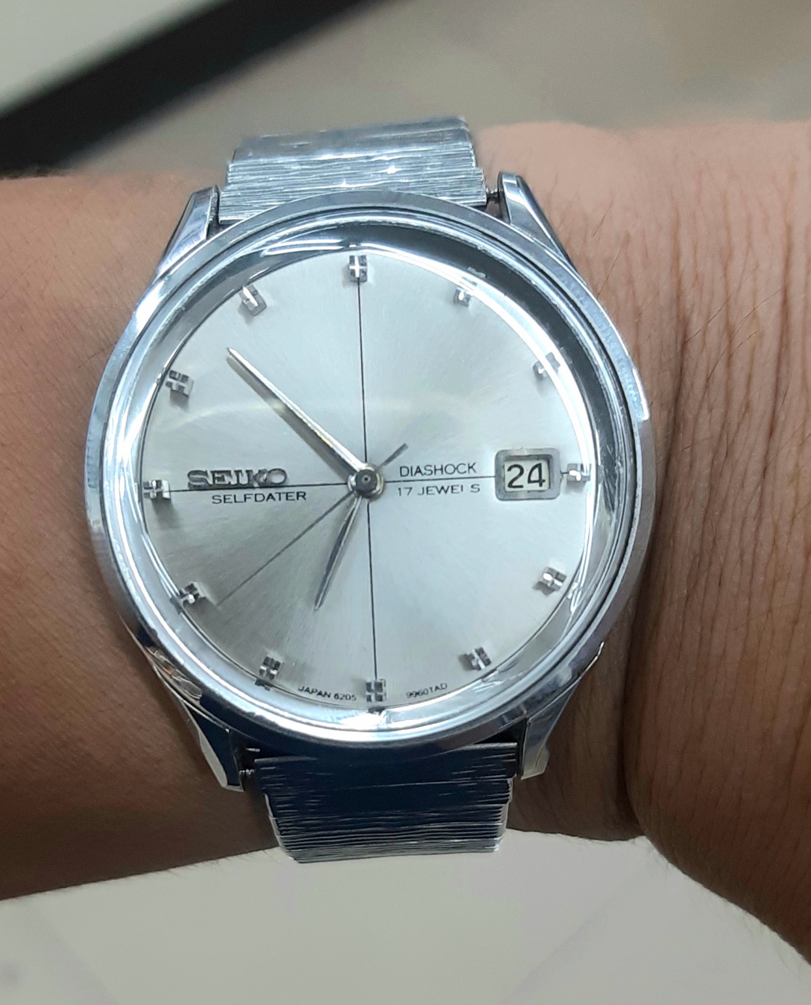 Seiko SeaLion Automatic 17 Jewels M55, Crosshair Dial, Cal.6205