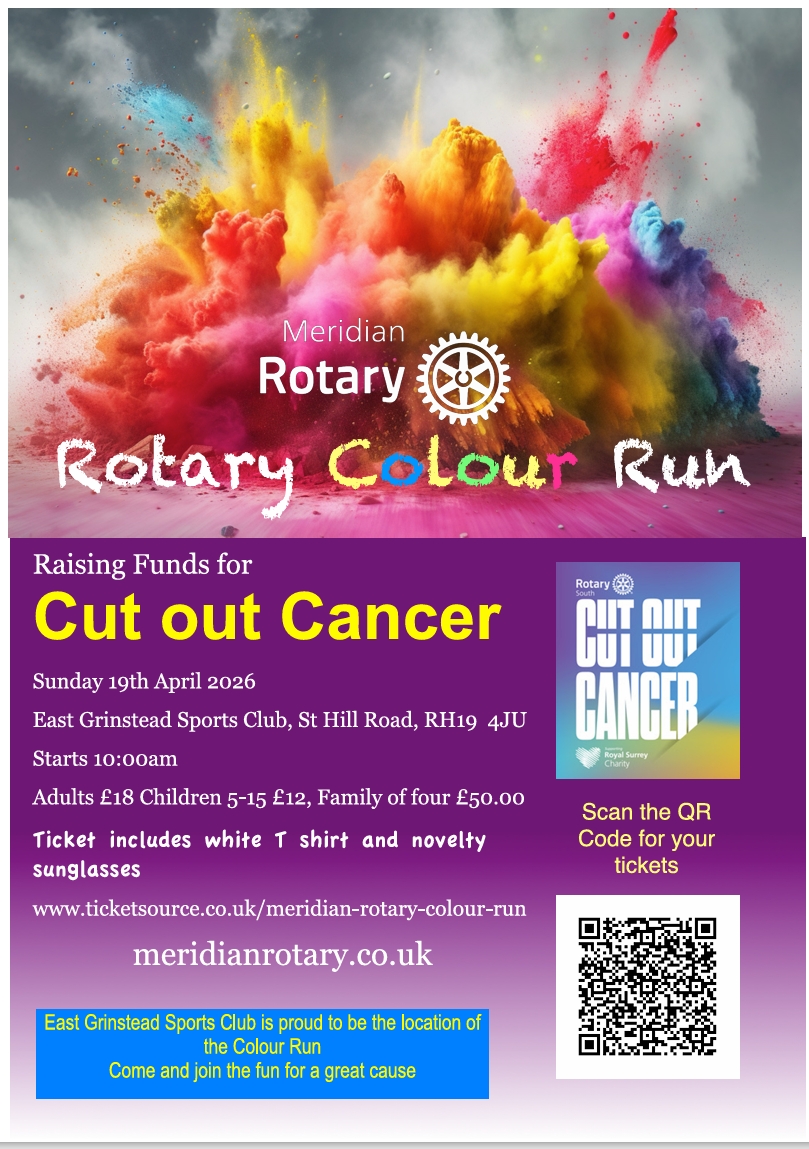 Rotary Colour Run 2026 - East Grinstead Meridian Rotary | Facebook