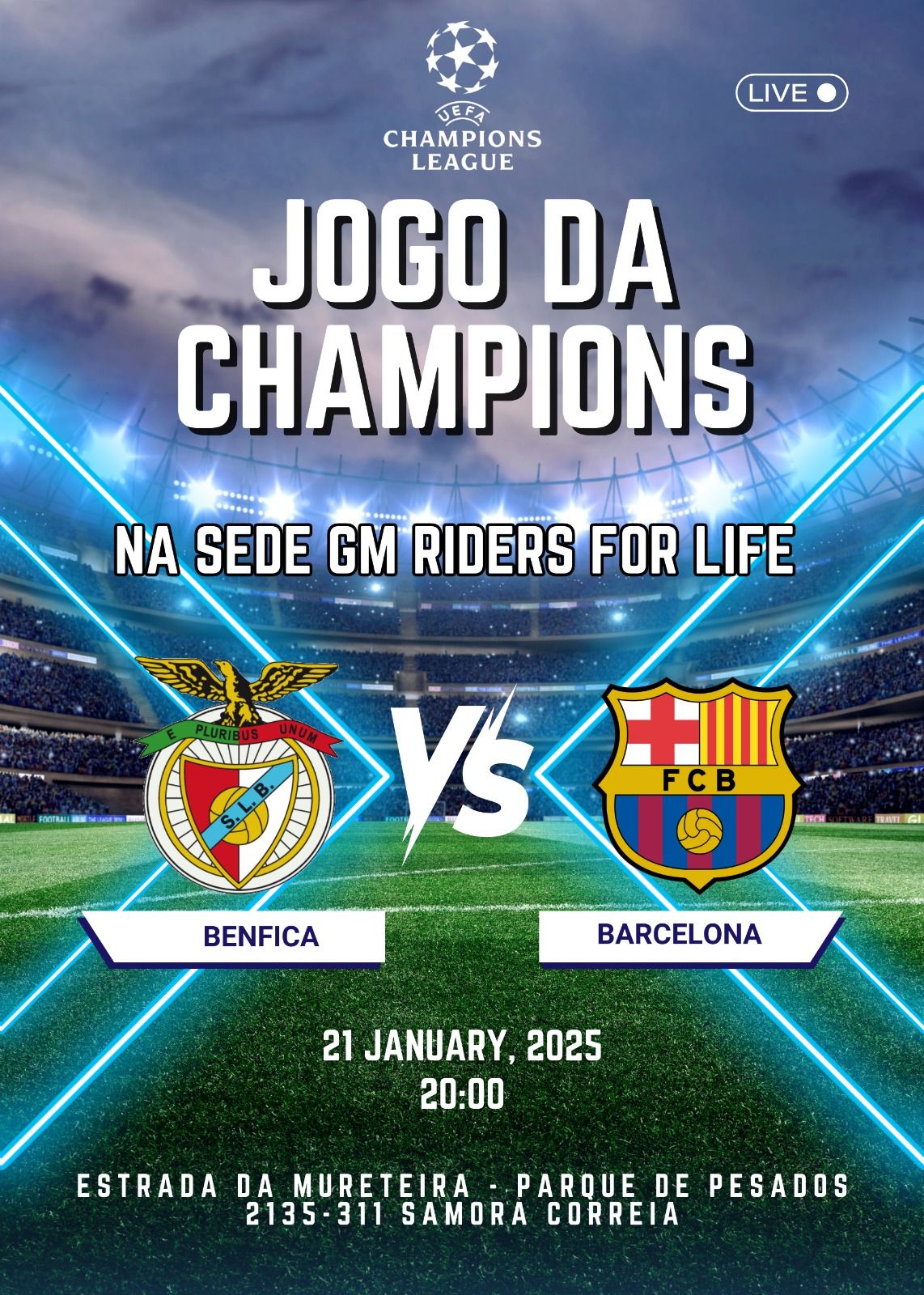 Grupo - ⚽️ Jogo Imperdível da UEFA Champions League! ⚽️ Hoje, 21 de ...