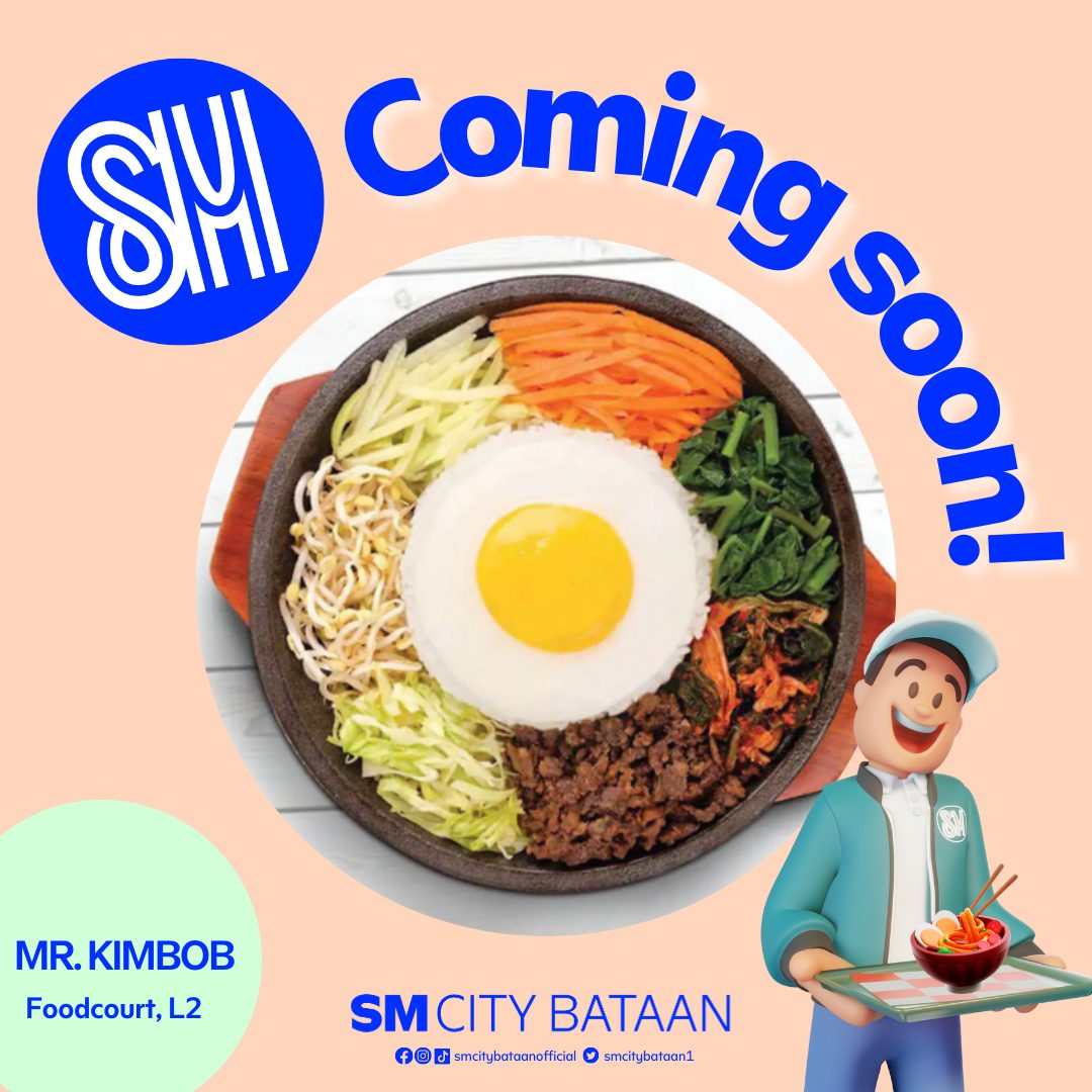 SM - Get ready! 🍜🥢Mr. Kimbob is coming soon at SM City Bataan! Satisfy ...