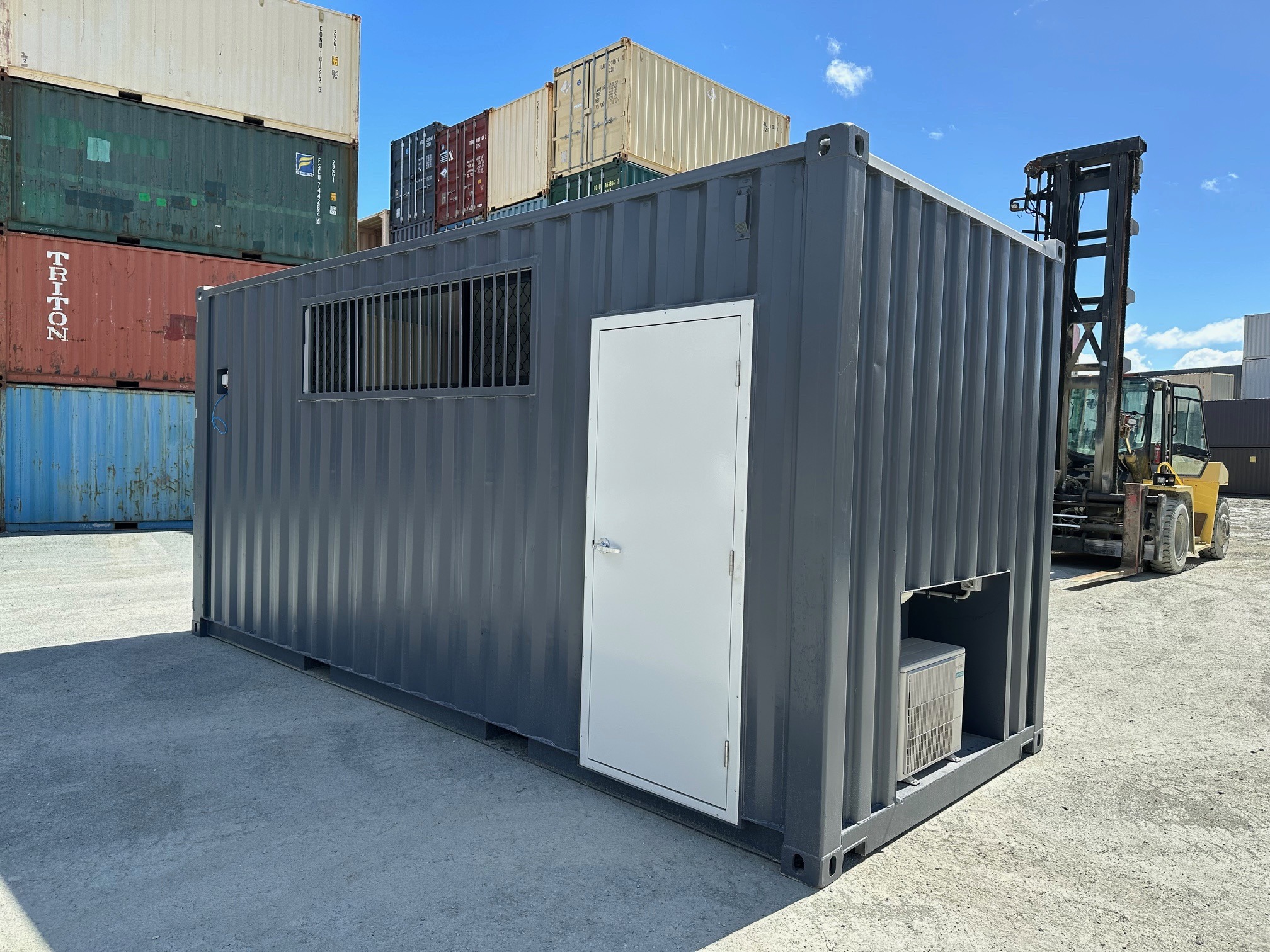 A modified 20' high cube... - Premier Box Shipping Containers