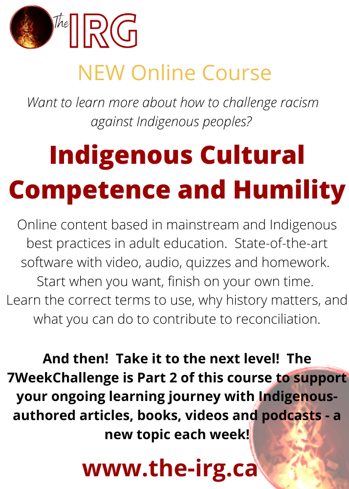 The IRG - The Indigenous Cultural Competence and Humility... | Facebook