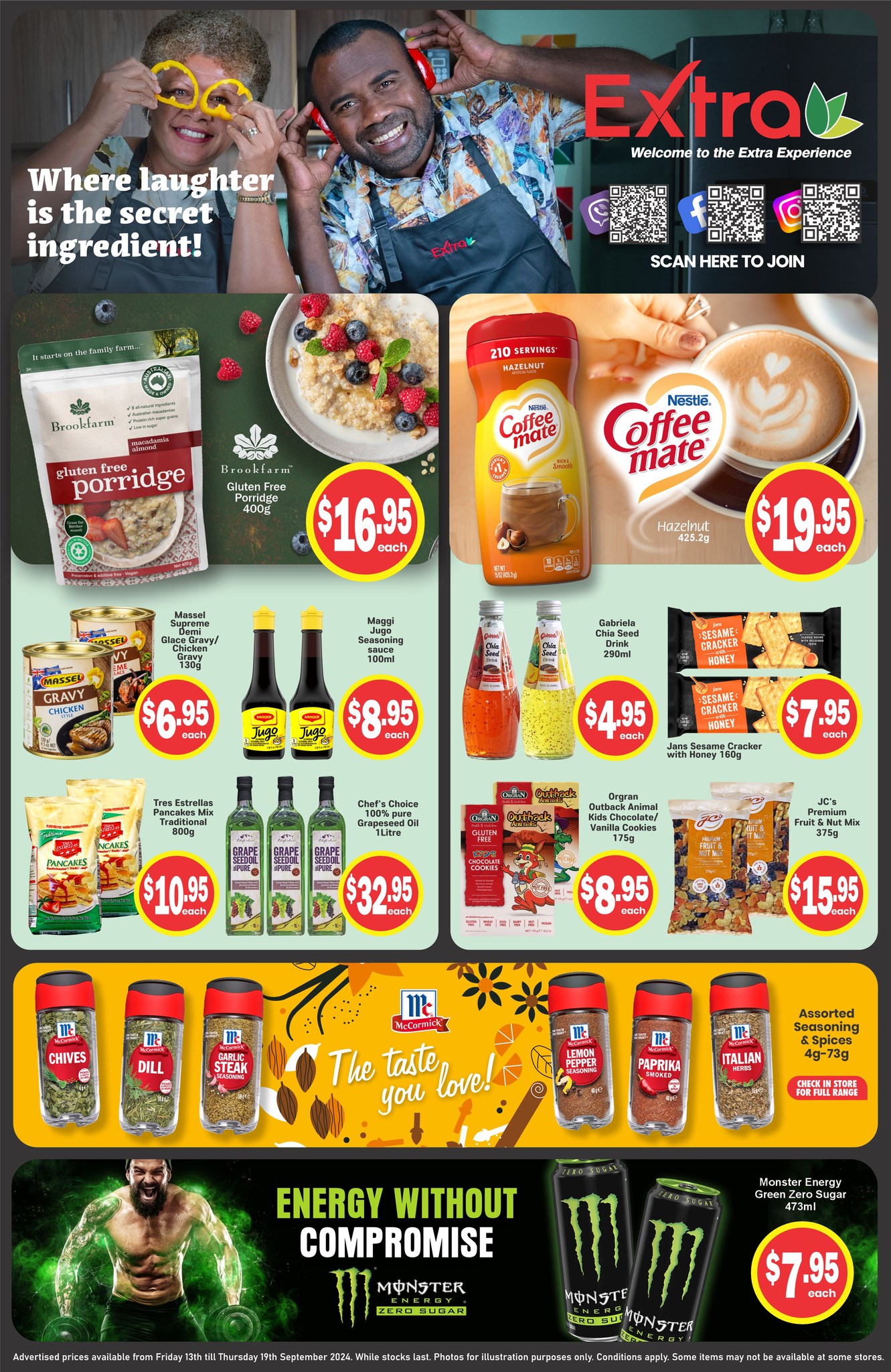 Advertised prices available from... - Extra Supermarket
