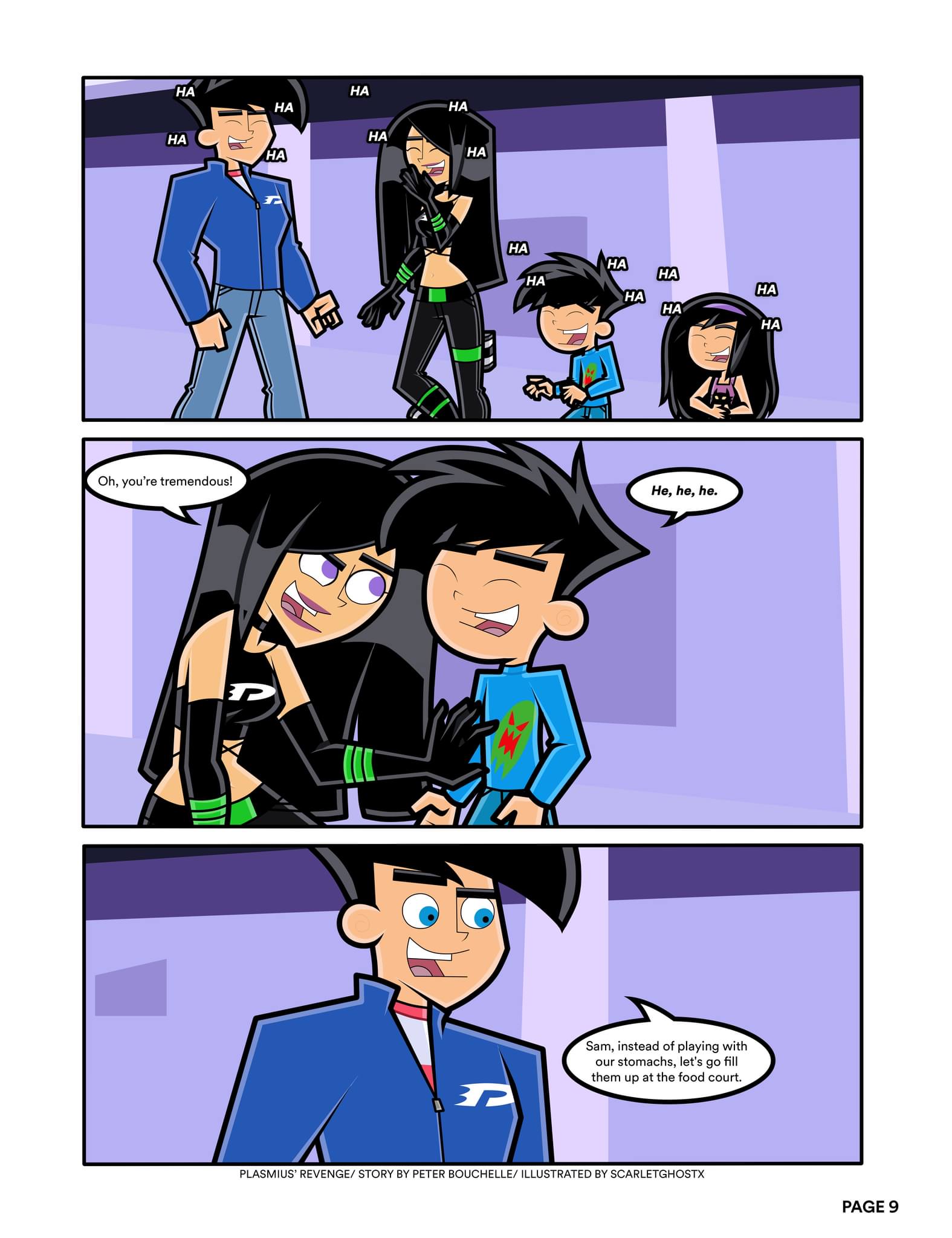 Scarletghostx - -Oh, ¡eres tremendo! -Sam, en vez de jugar con nuestros ...