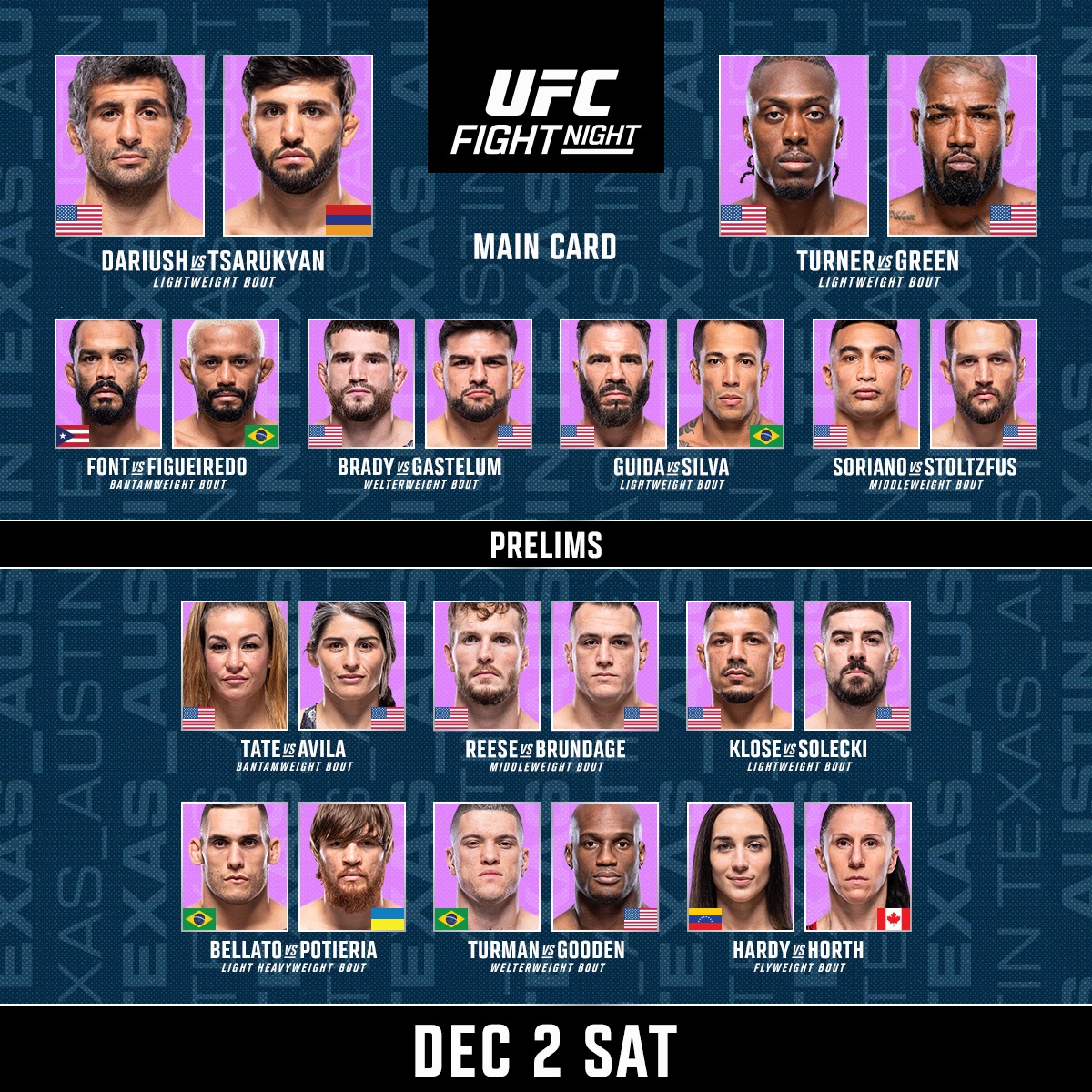 UFC - Saturday night's alright for fighting! Your... | Facebook