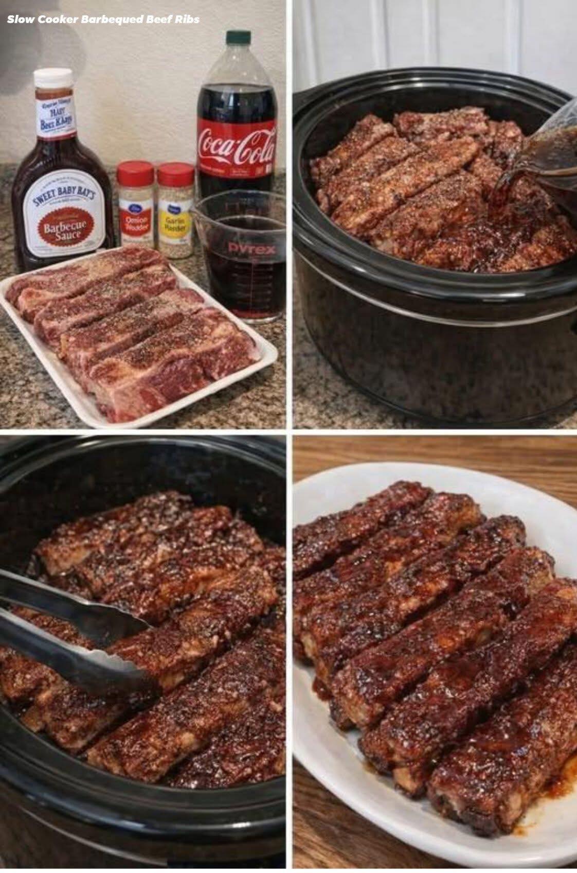 Slow Cooker Barbequed Beef Ribs 🍖🔥 - Don’t LOSE this Recipe! | Facebook
