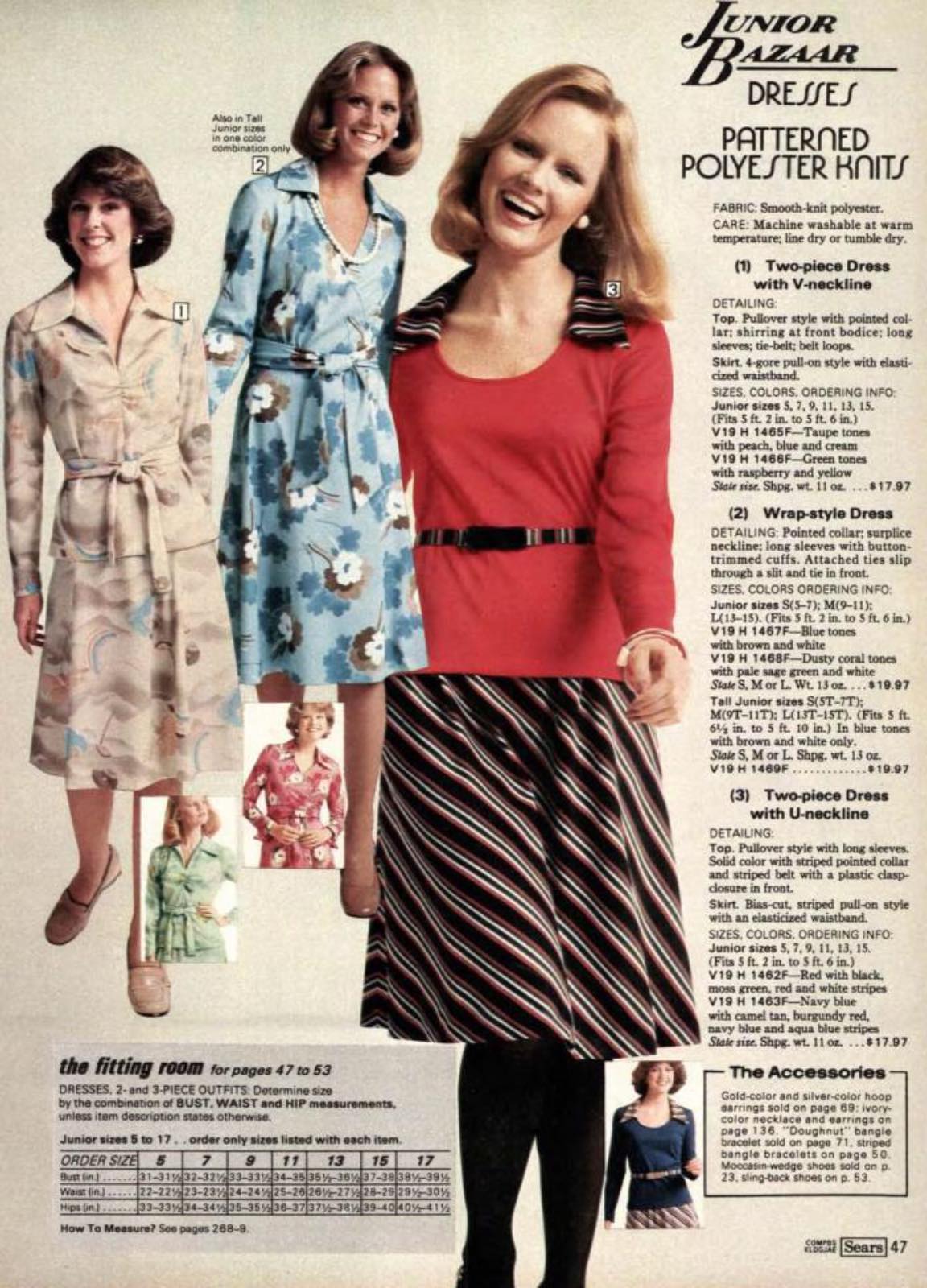 Page from the Sears Fall/Winter catalog of 1976