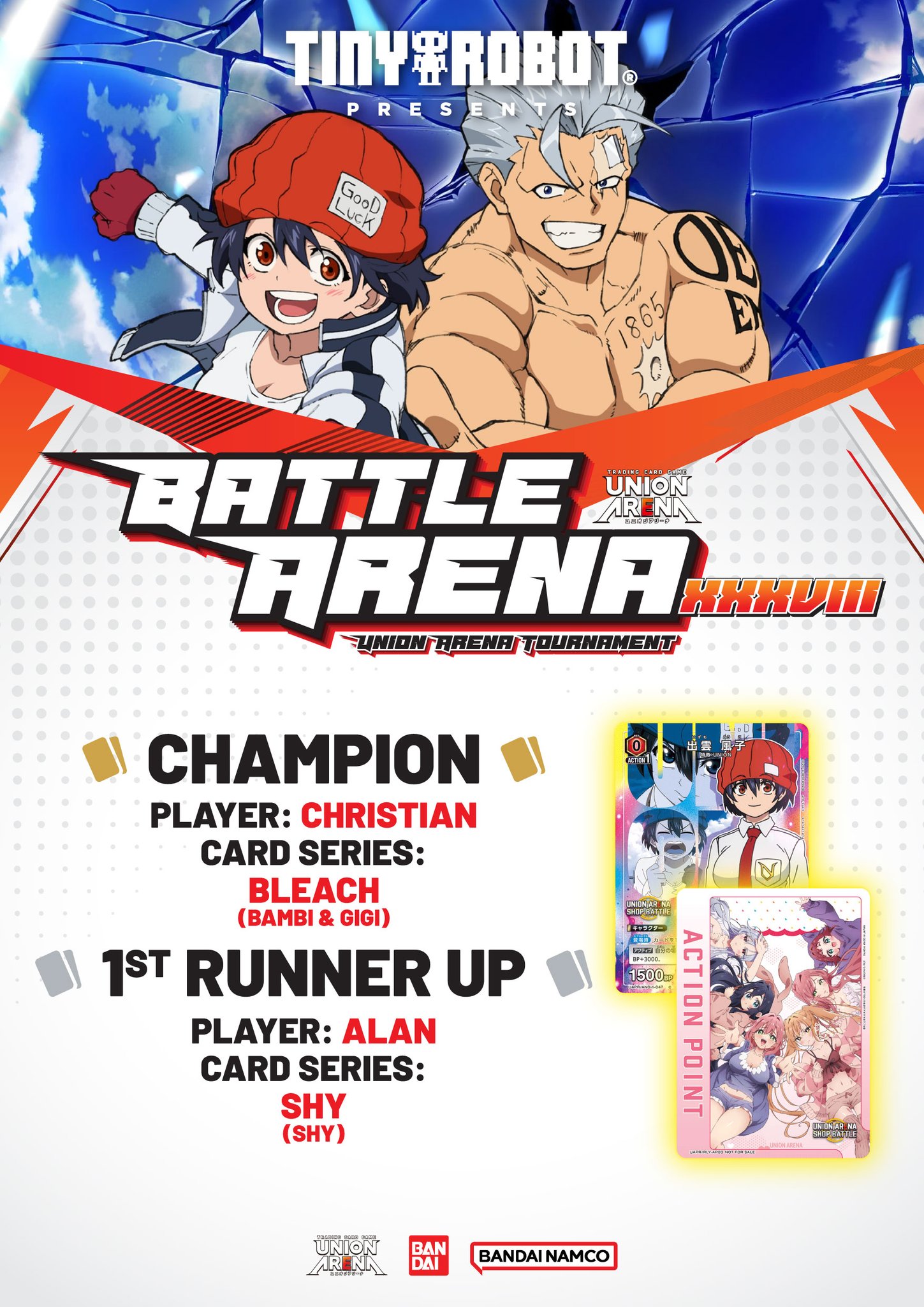 Congratulation to Union Arena TCG event winners! ⭐️ Union Arena