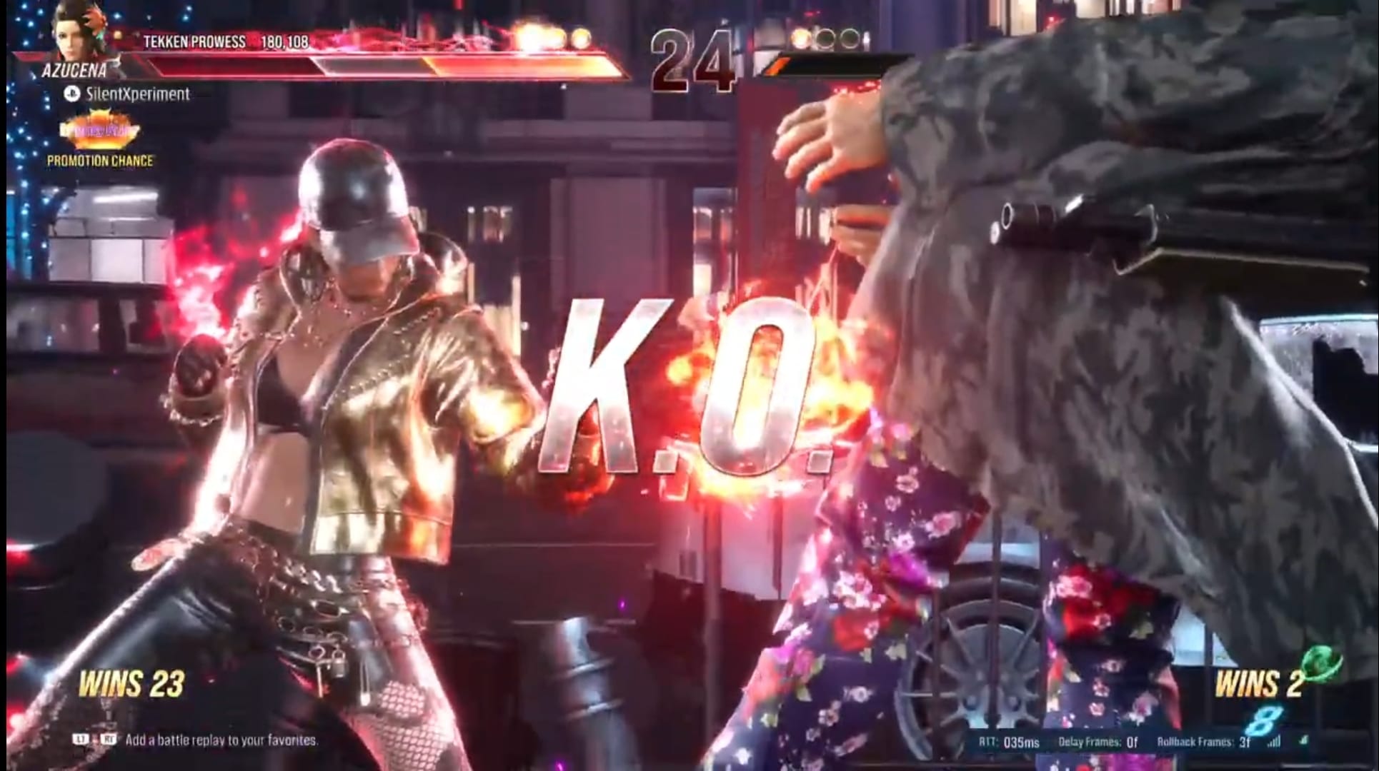 Avoiding Azucena's moves in a match