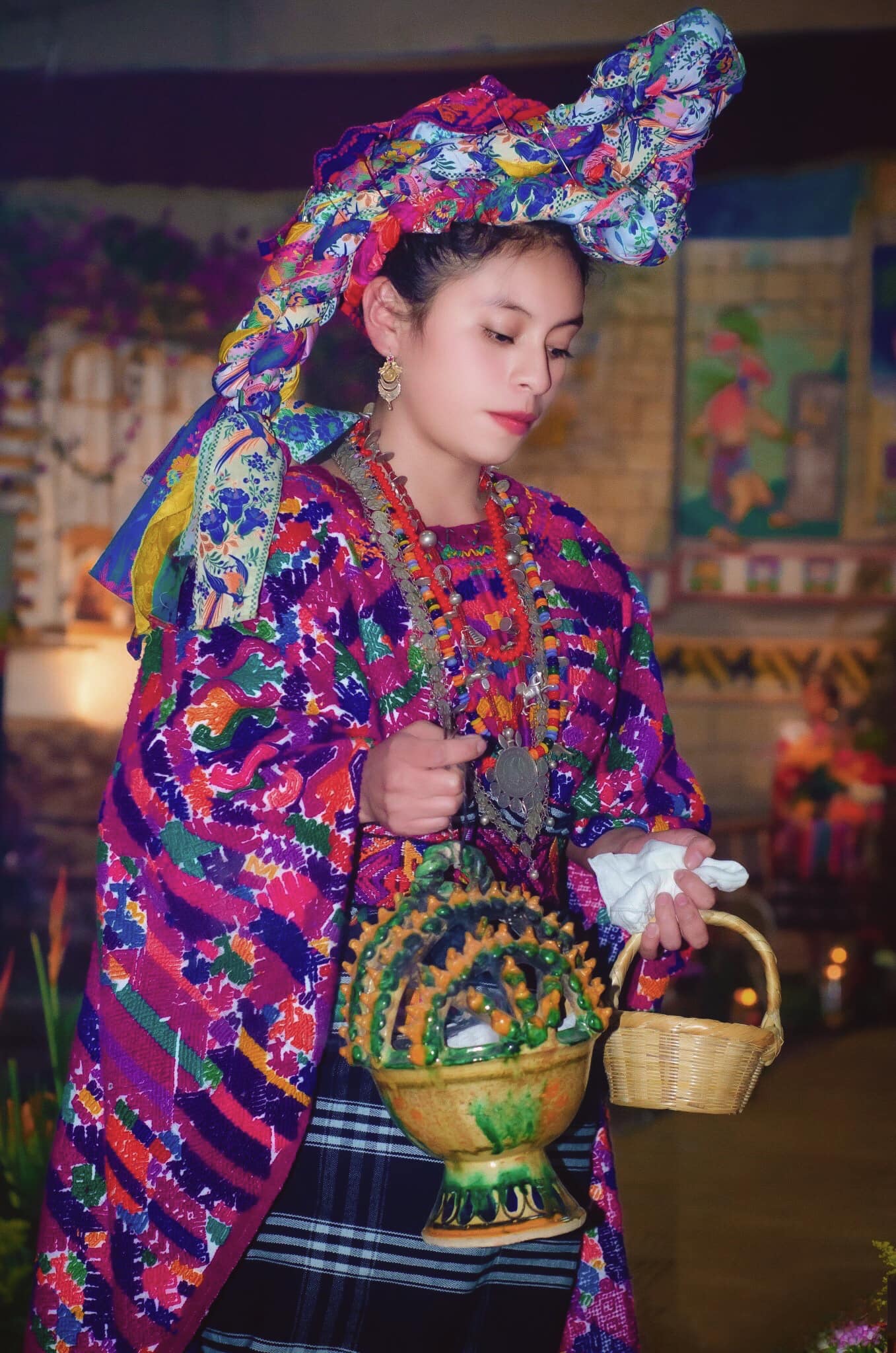 guatemalan traditional dress Maya clothing in San Pedro, Sacatepequez, Guatemala Bec & Bridge Danka More Skirt Beautiful dress with embroidered color:HYACINTH