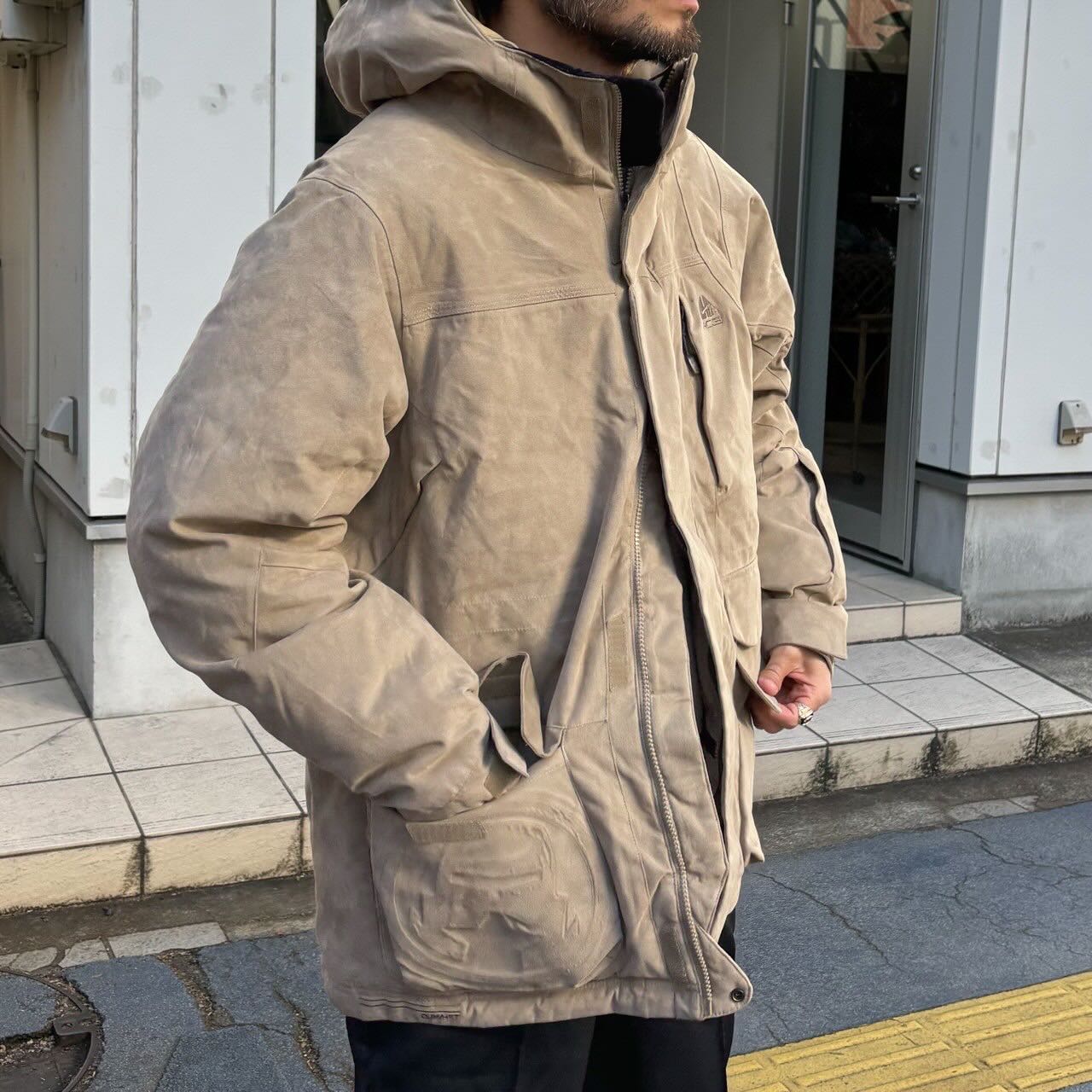 _ NIKE ACG Outer Layer3 Fake Suede Down Jacket Size L ナイキACGの 