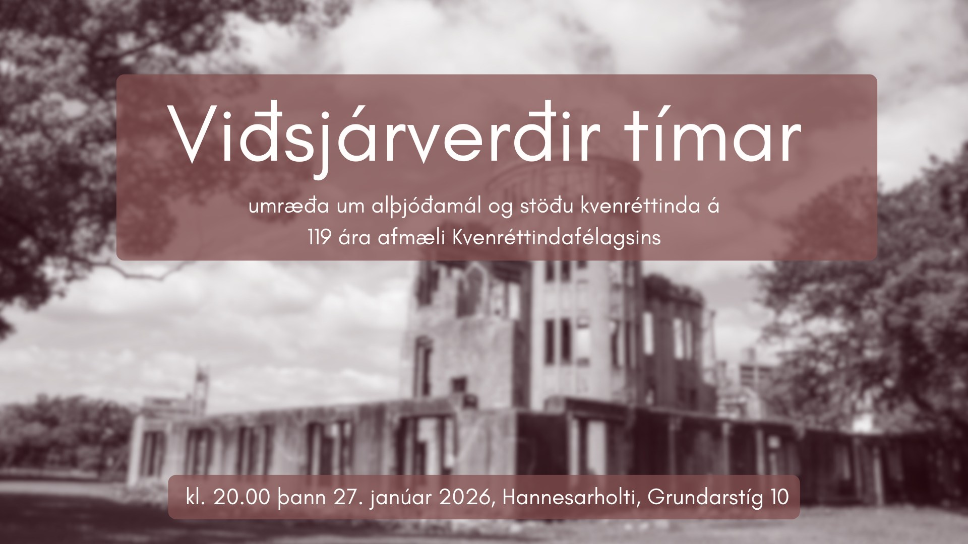 Viðsjárverðir tímar