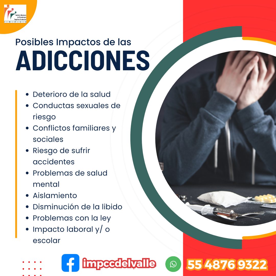Las adicciones dañan tu vida. Conoce las consecuencias y busca ayuda. # ...