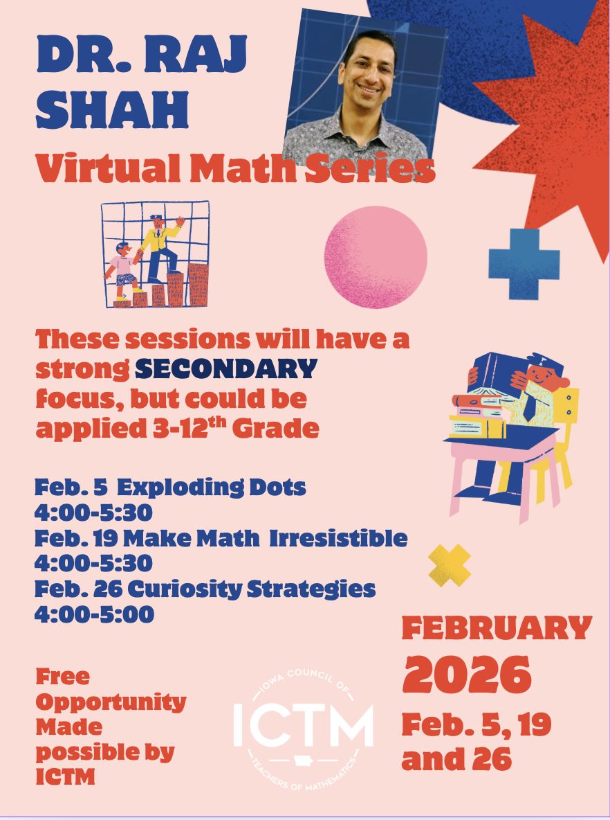 Join Dr. Raj... - Iowa Council of Teachers of Mathematics | Facebook