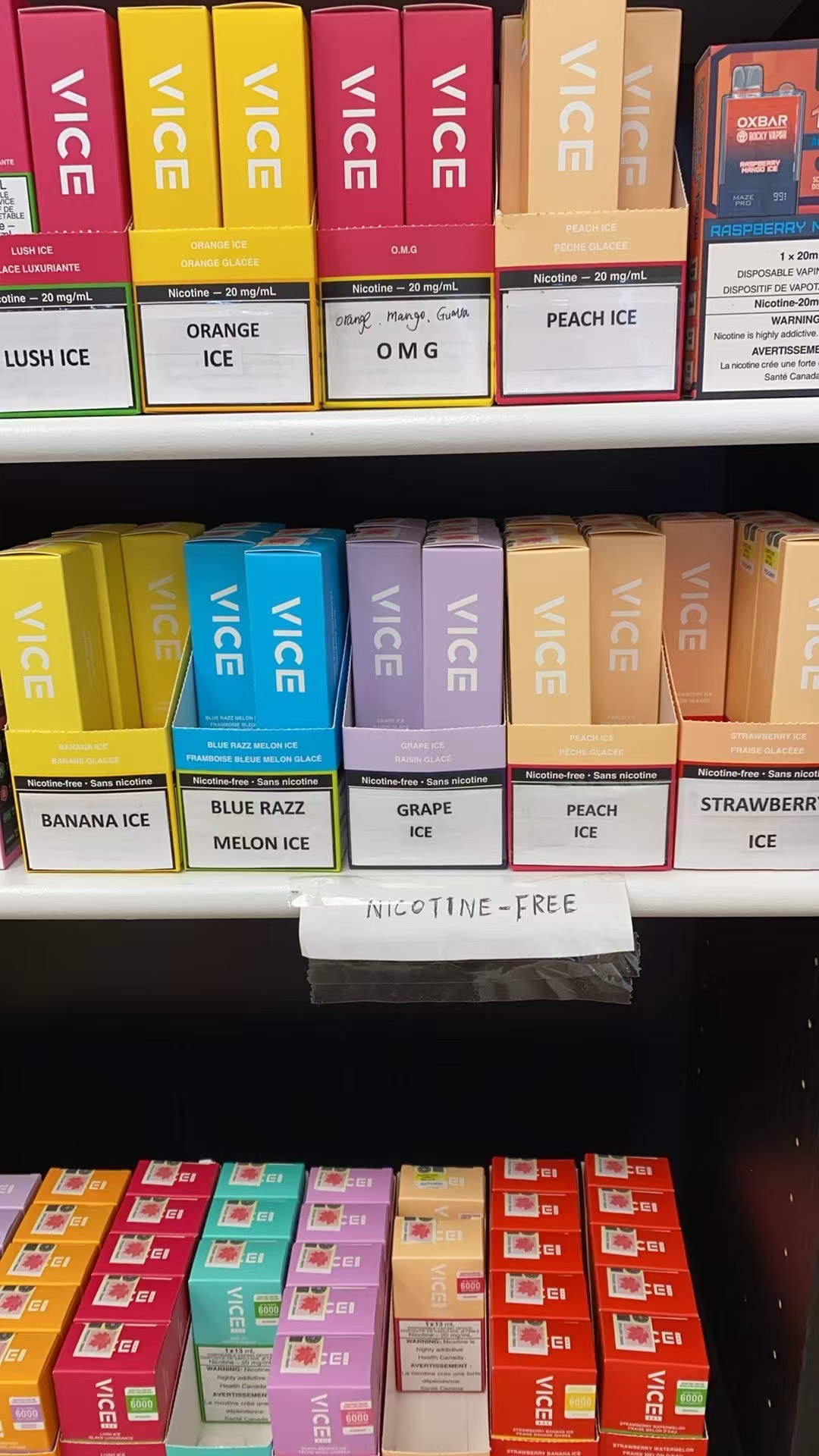do smoke shops sell no nicotine vapes Are there any in Rogers that 0% disposable vapes? Like the 0 nicotine geek bar? I'm trying to quit. Thanks Fall Bestsellers Option:Battery Only Hexa Pod not charging