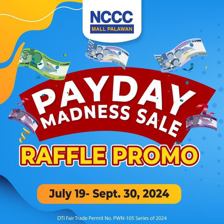 Palawan News - Payday Madness Sale Raffle Promo 🎉 𝗚𝗲𝘁 𝗮... | Facebook