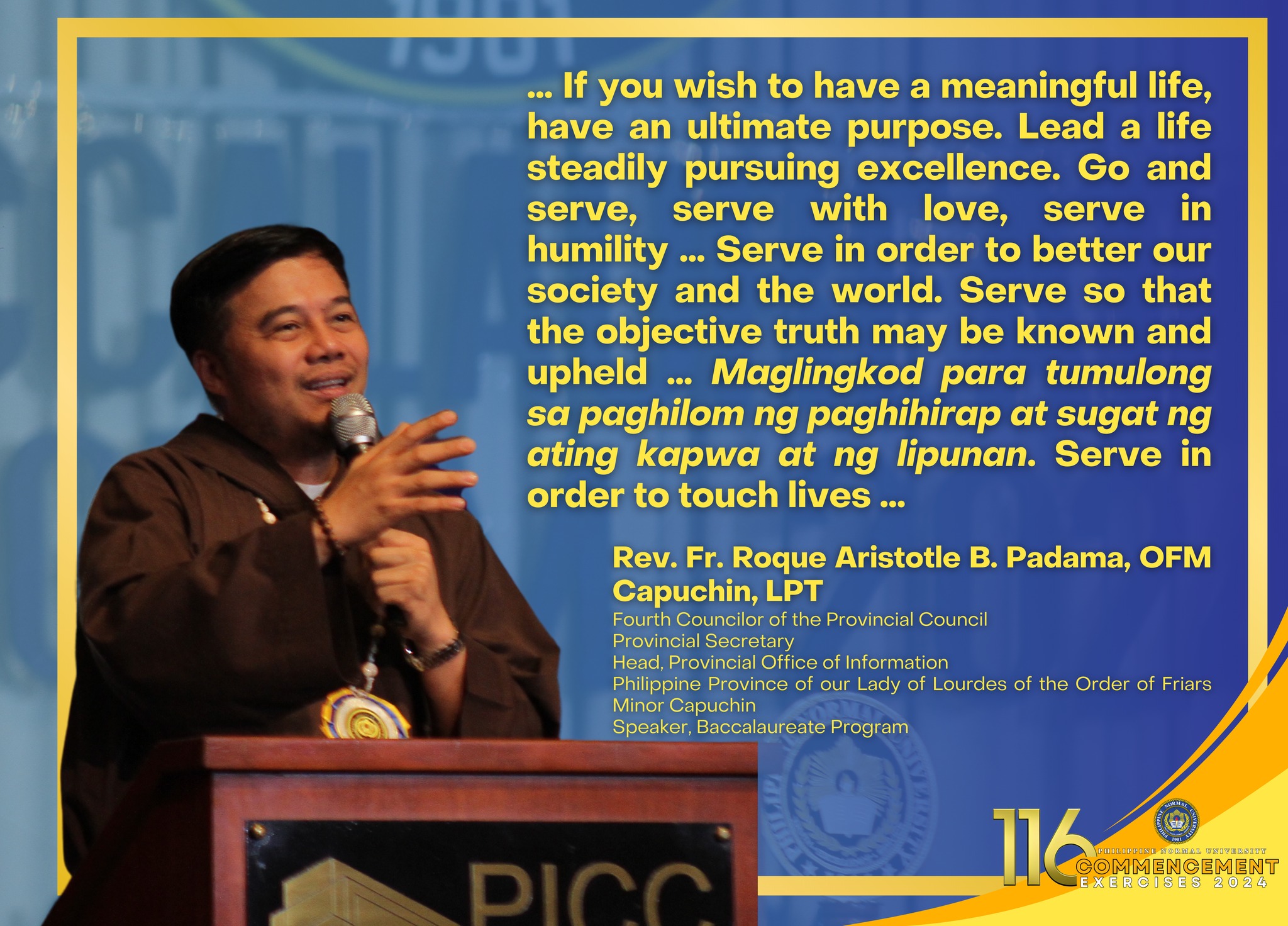 Philippine - Narito ang isang makabuluhang bahagi ng pagninilay ni Rev ...
