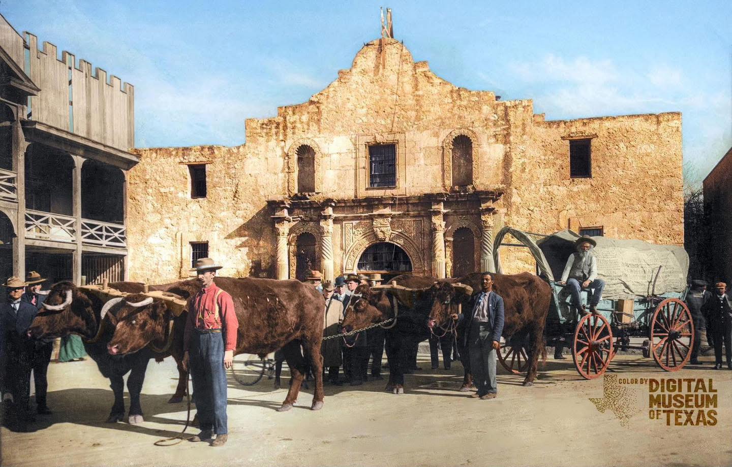 The Alamo Circa. 1911 Color added by: Digital Museum of Texas