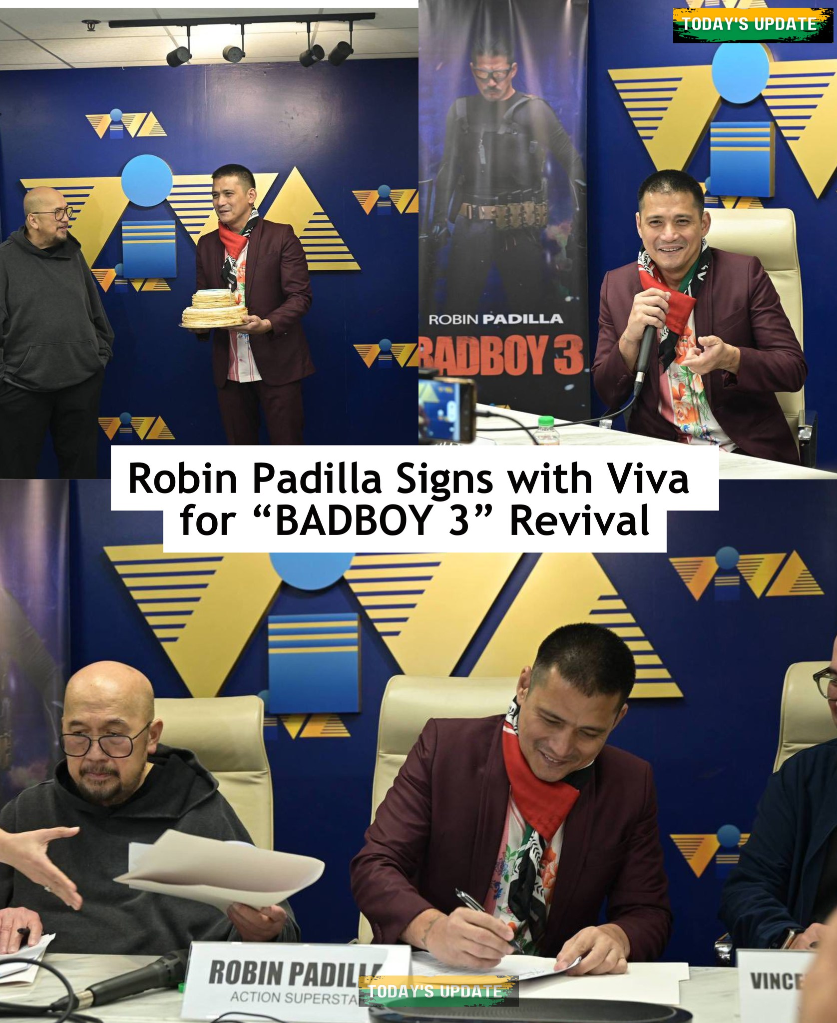 Today's Update - Robin Padilla Signs with Viva for “BADBOY... | Facebook