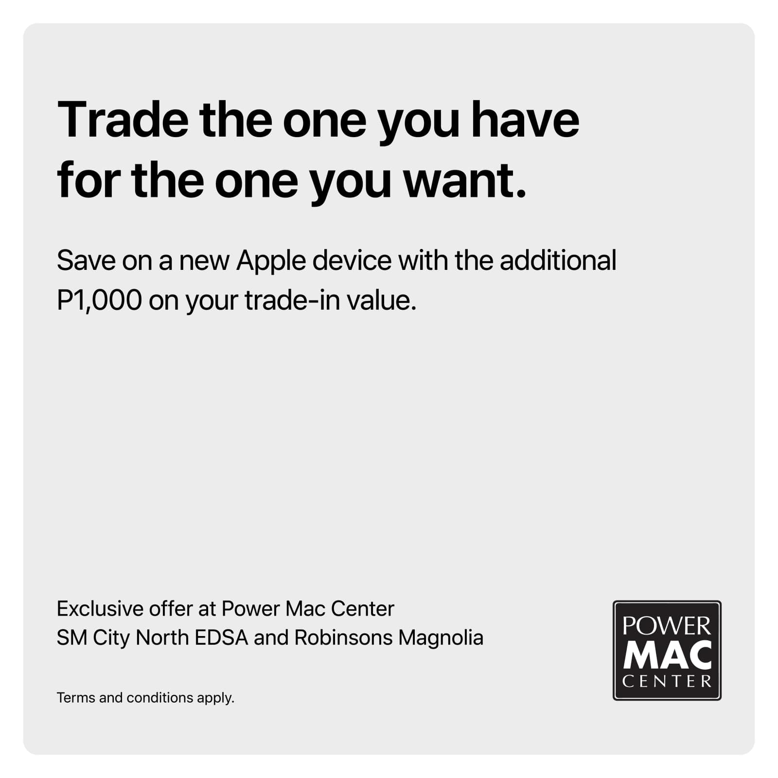 Power - Enjoy lower price on your purchase when you trade in your ...