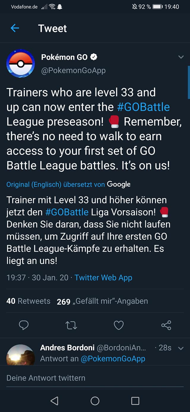Hey Kampfer Die Go Kampf Liga Pokezone Pokemon