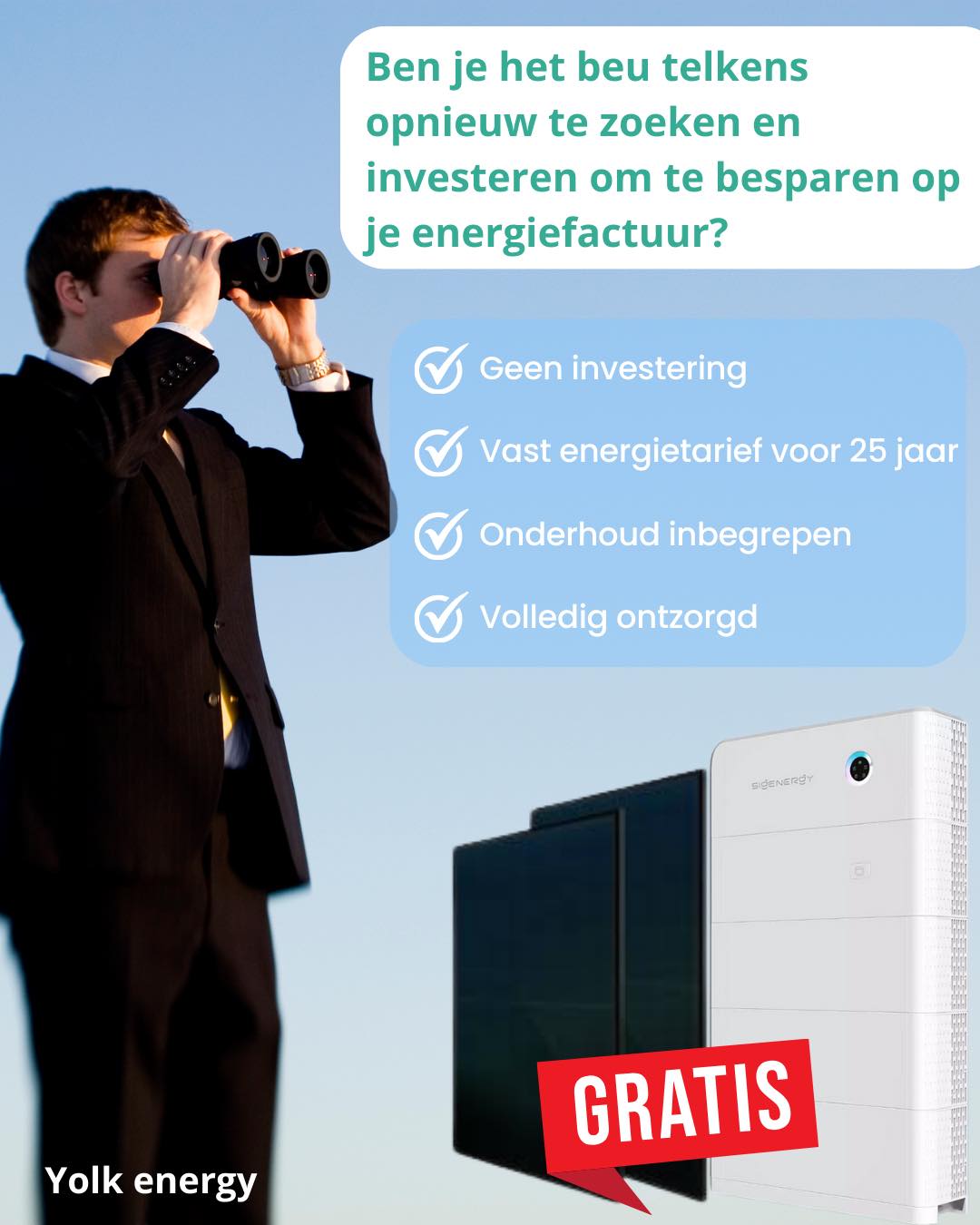 Yolk Energy - 💡 Gratis zonnepanelen + thuisbatterij?... | Facebook