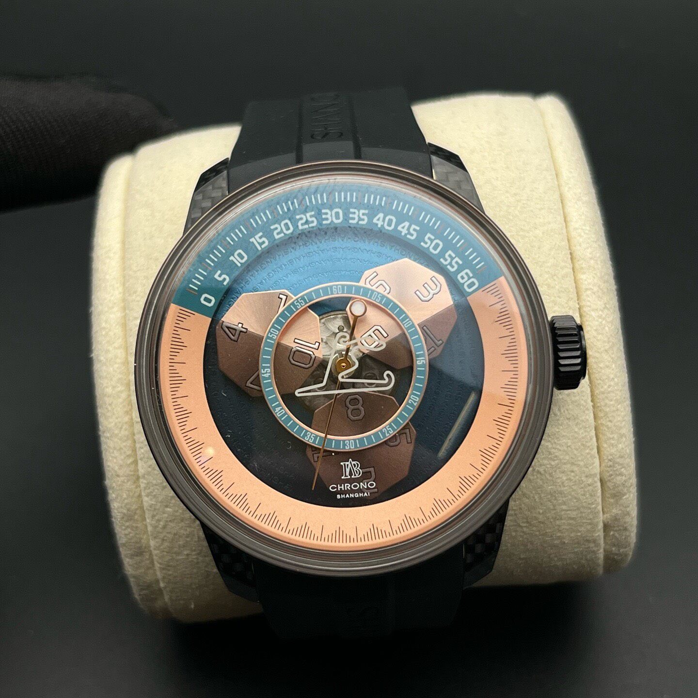 Shanghai Watch. Fab Chrono. Carbon Case. Ref. 22FB-F-F01 上海表 上