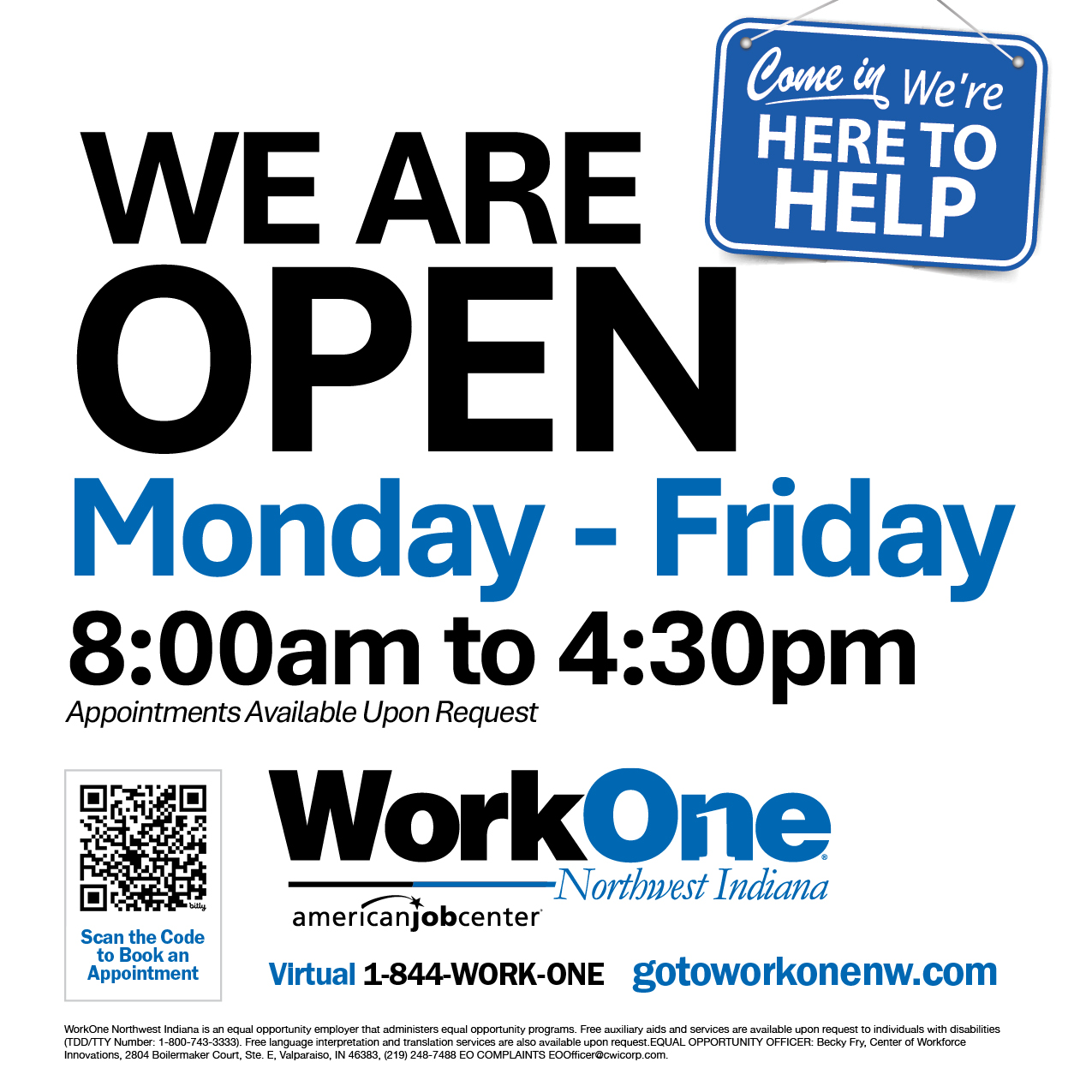 NextGen - We’re back and ready to serve you! All WorkOne Northwest ...