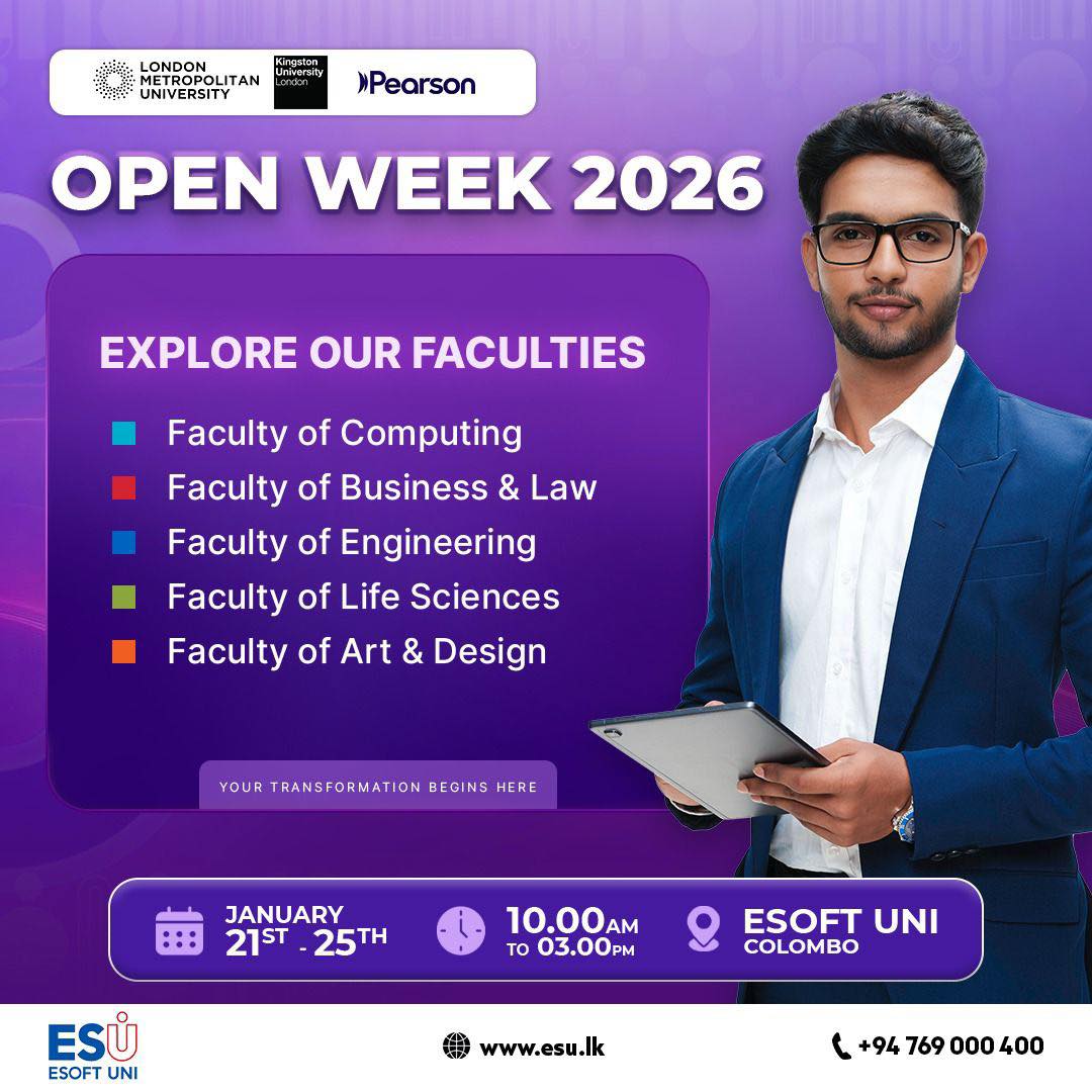 ESU - Visit Us & Choose Your Path! Open Week 2026 is here! Visit ESOFT ...