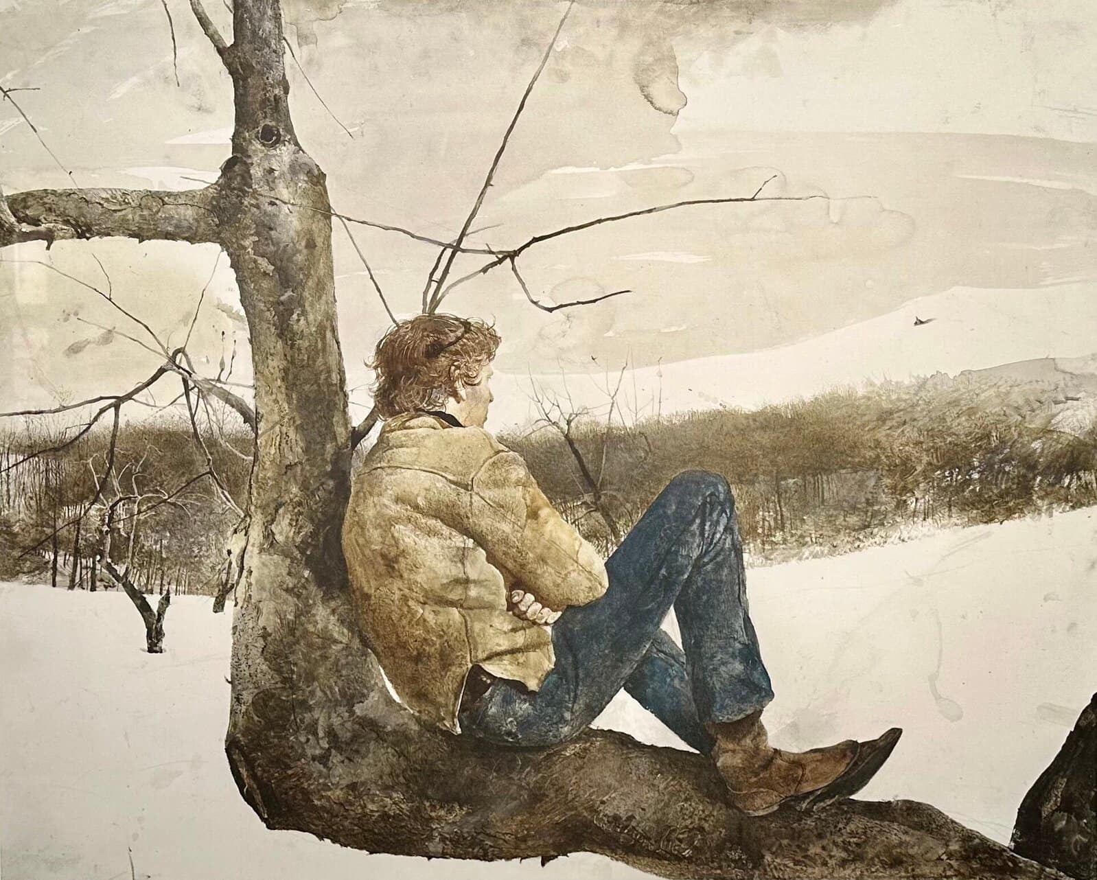 Andrew Wyeth, Farm Road, 1979 #art #painting