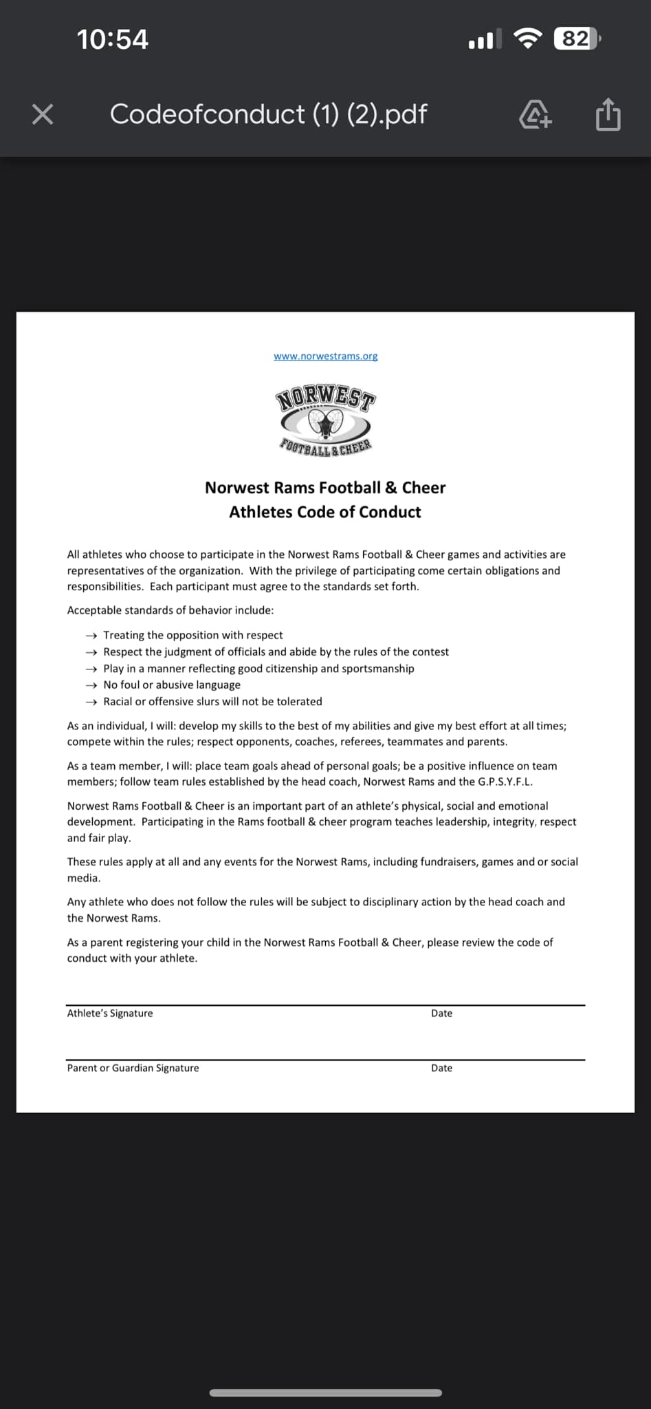 Norwest Rams Football and Cheer | Tacoma WA