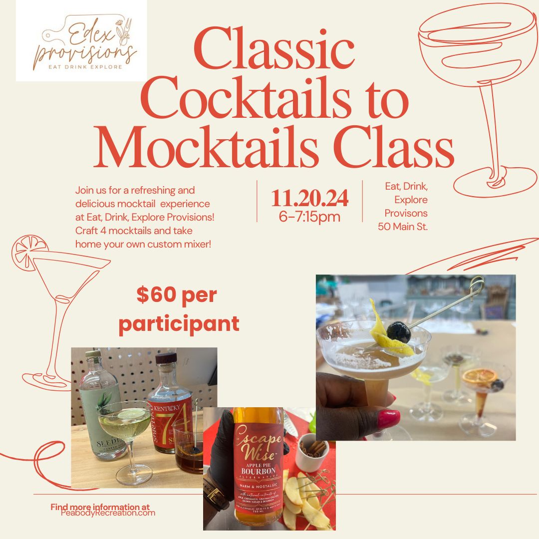 Cocktails to Mocktails with Eat, Drink, Explore Provisions