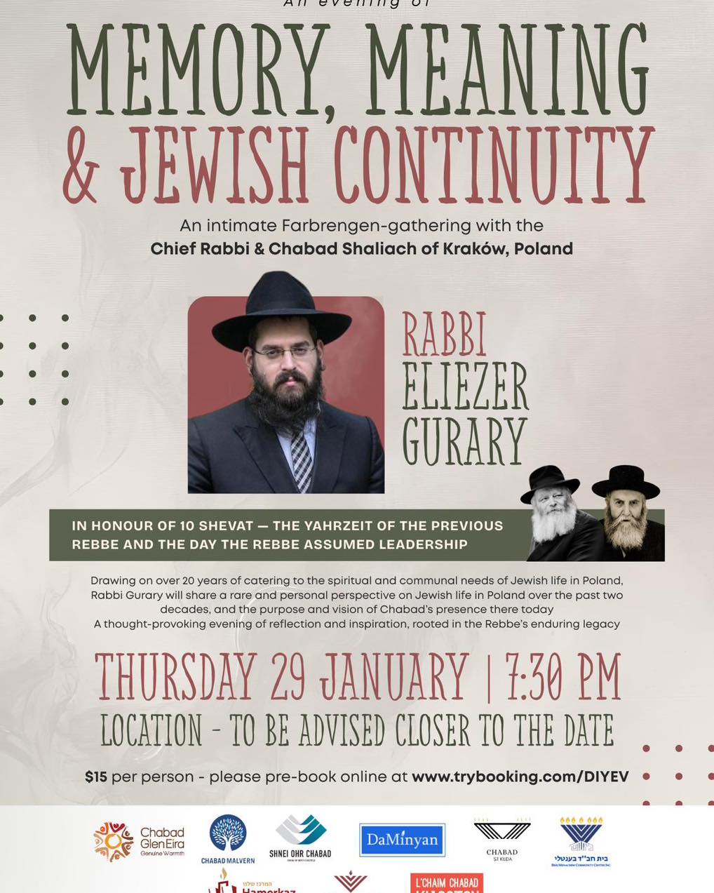 JOM - Jews of Melbourne | AN EVENING OF MEMORY, MEANING & JEWISH ...