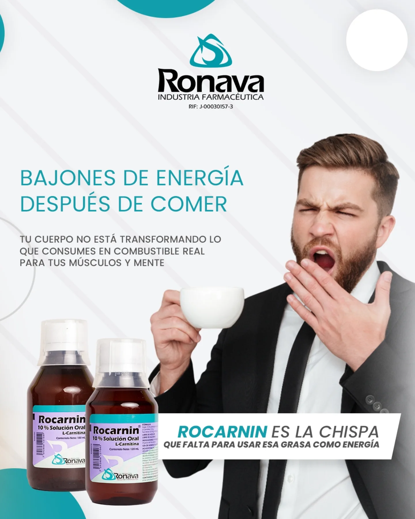 Sientes que el ritmo de enero ya te alcanzó? Con Ronavit y Rocarnin inicia tu día