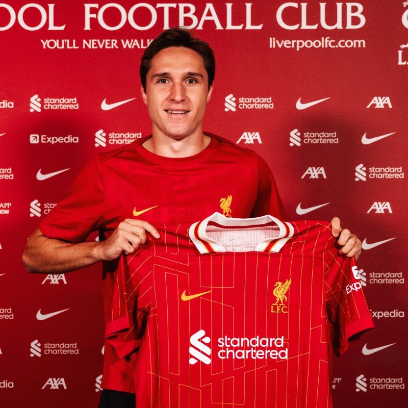 There's a new super winger at Liverpool with the number 14 Italian