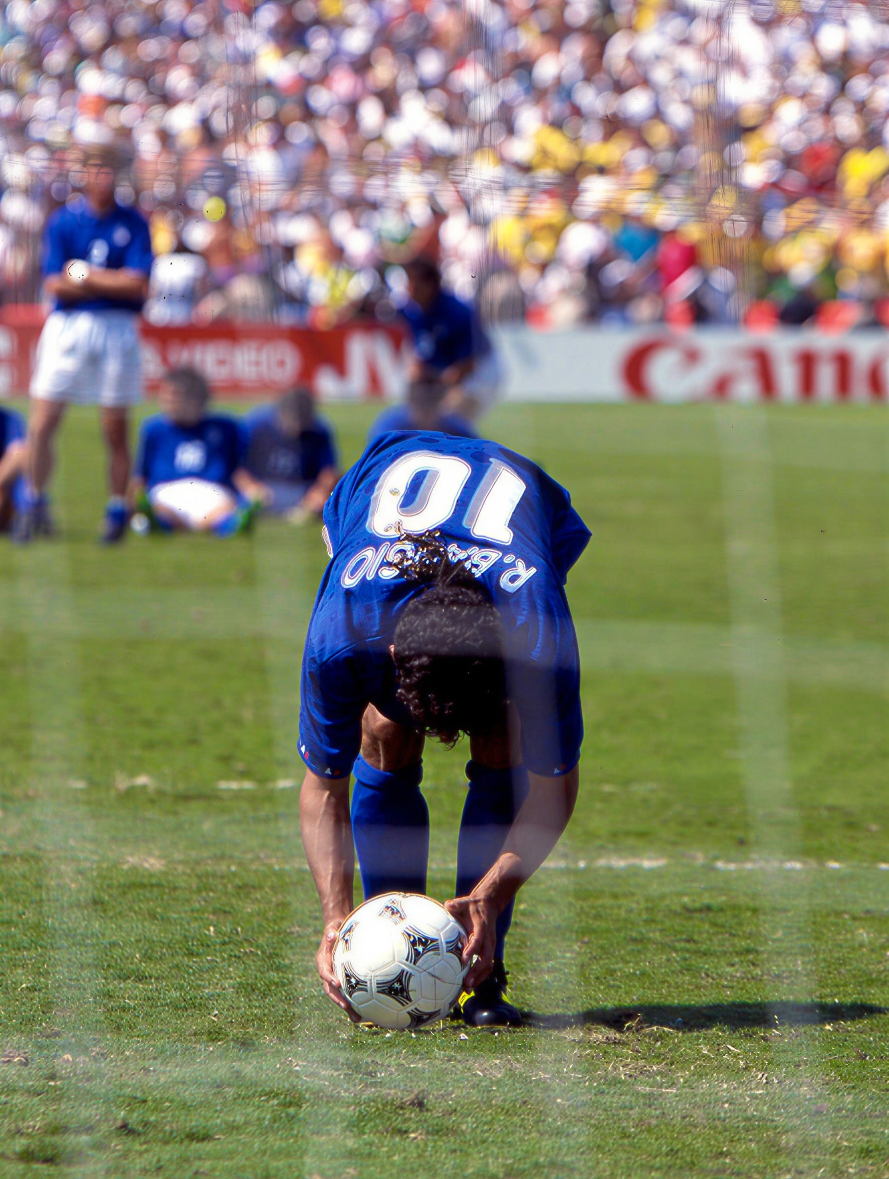 In 1994 I was watching the world Cup final and Roberto Baggio