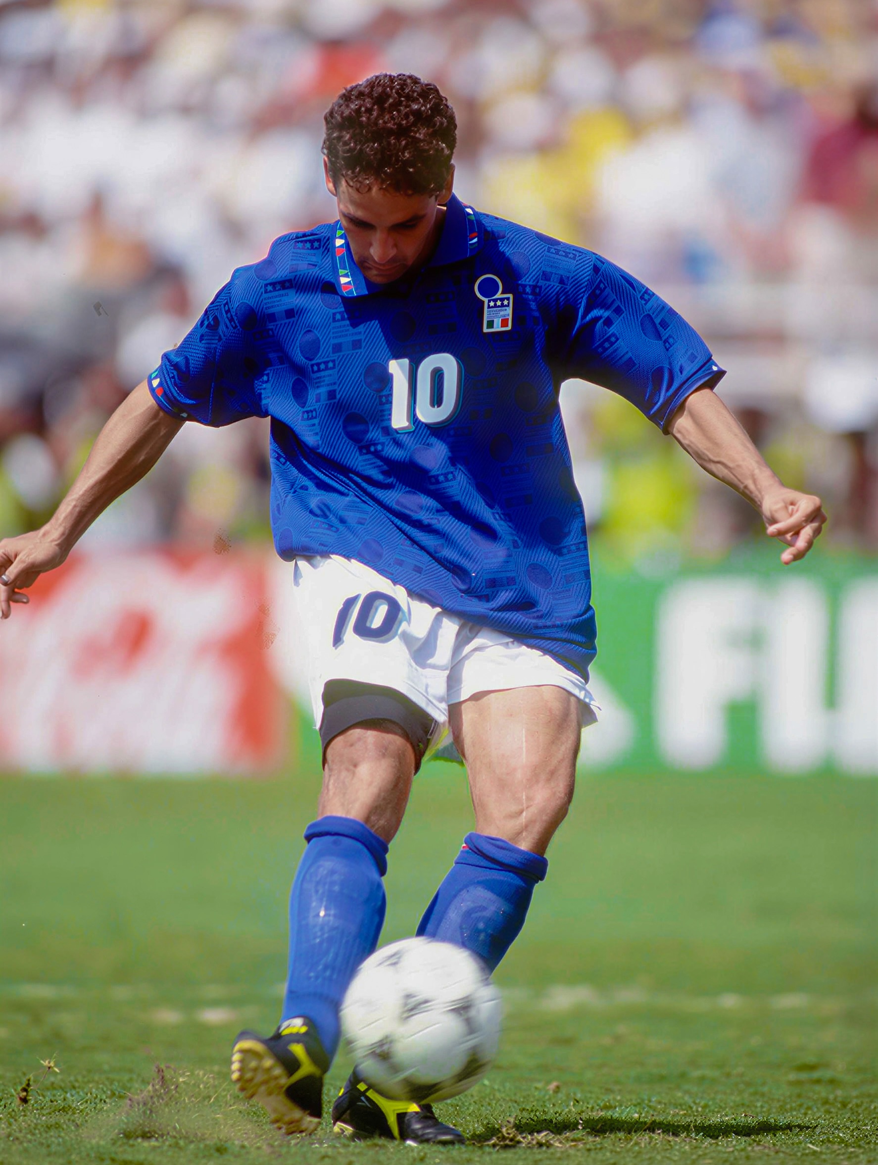 baggio  In 1994 I was watching the world Cup final and Roberto Baggio