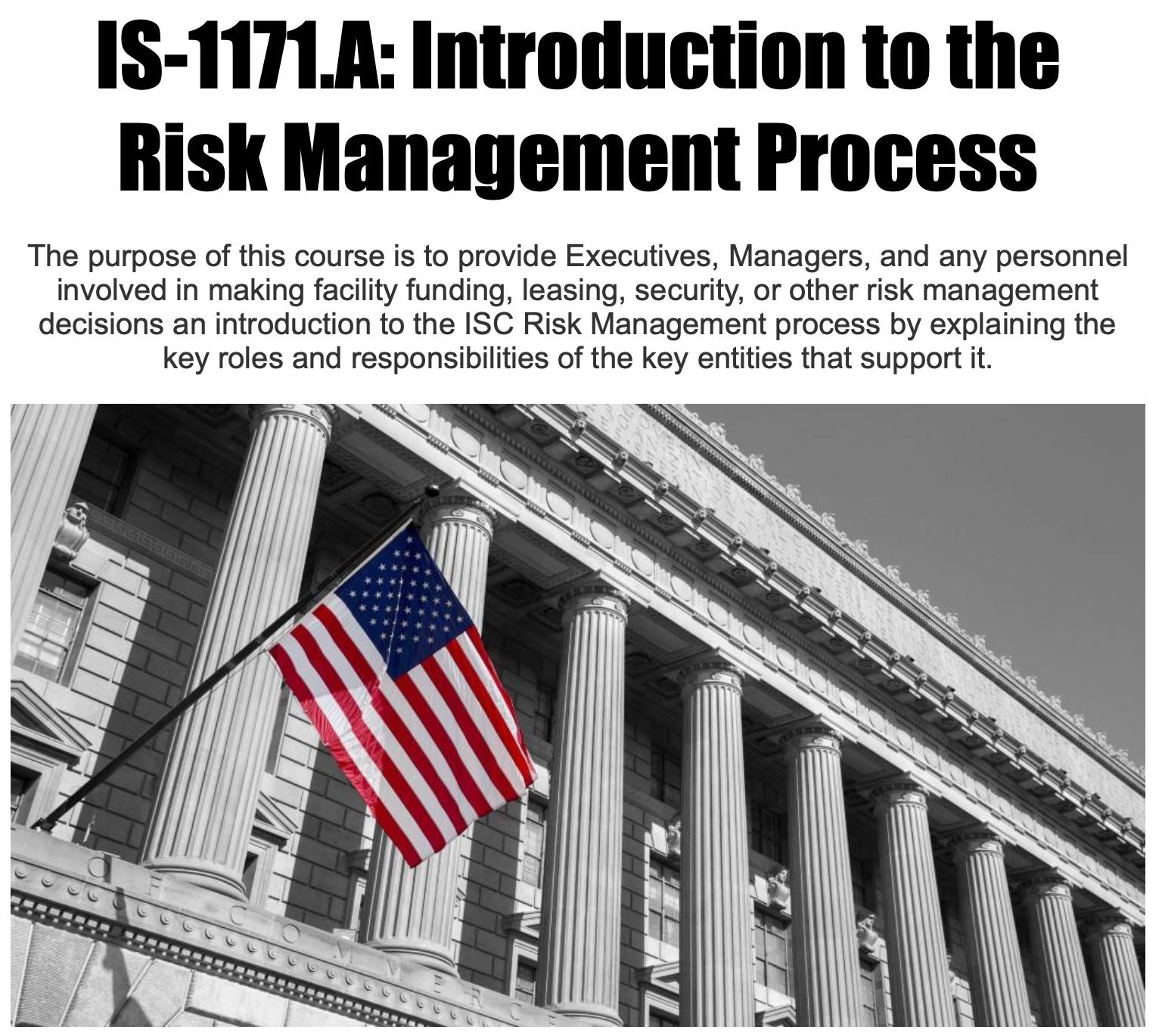 Incident - FEMA has released a new (2025) training: IS-1171.A ...